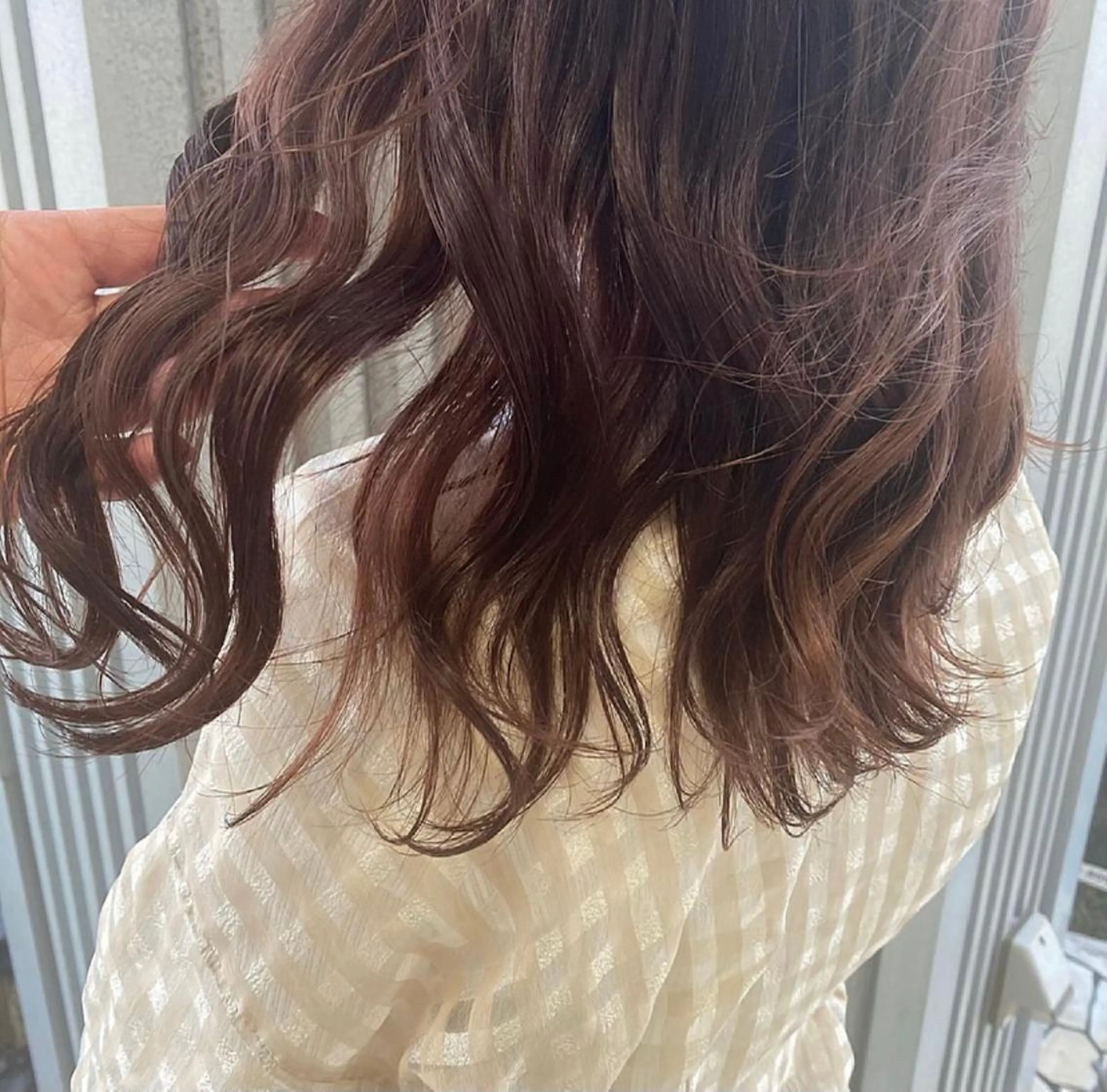 セミロング カラー 髪質改善/韓国ヘア/ 赤み消し/sahoのヘアスタイル