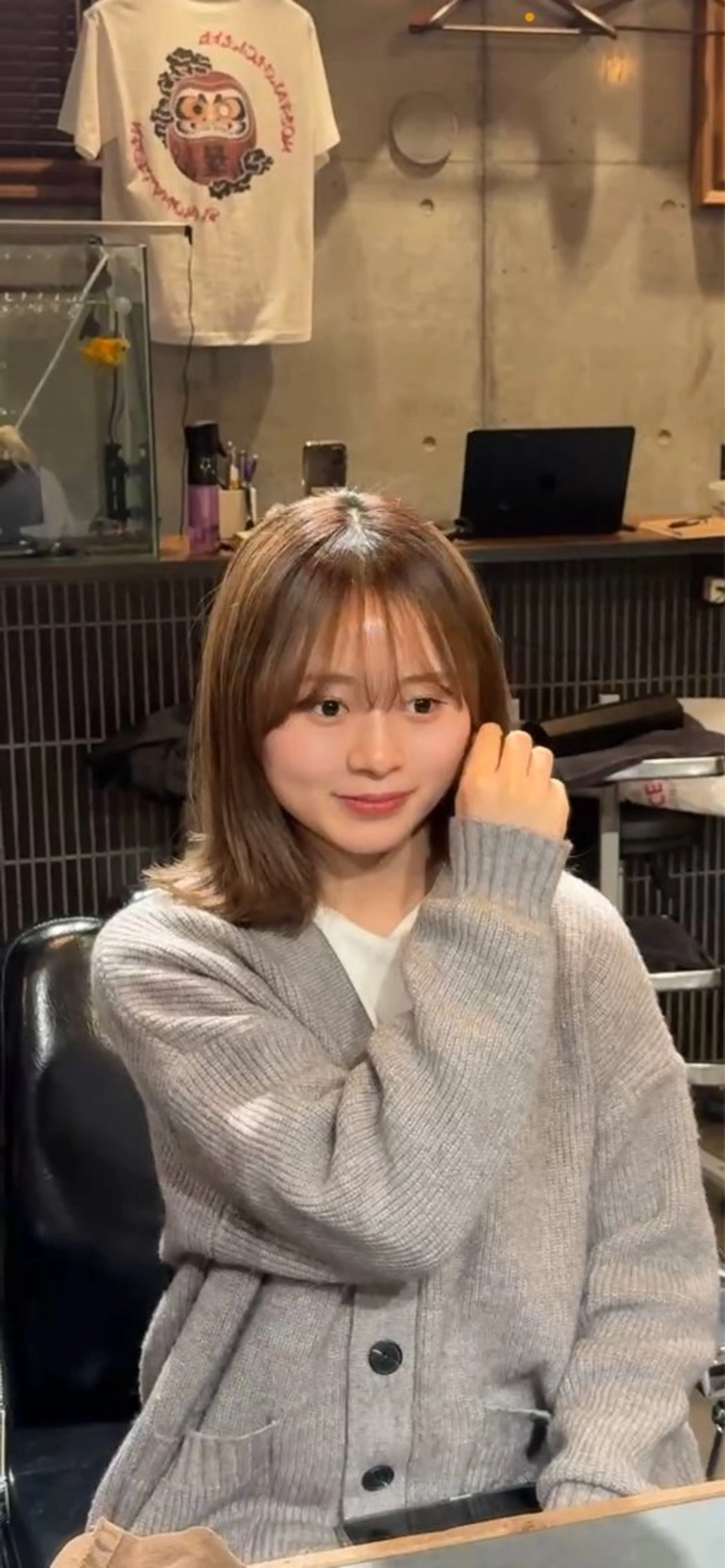 ミディアム 大城 統也のヘアスタイル