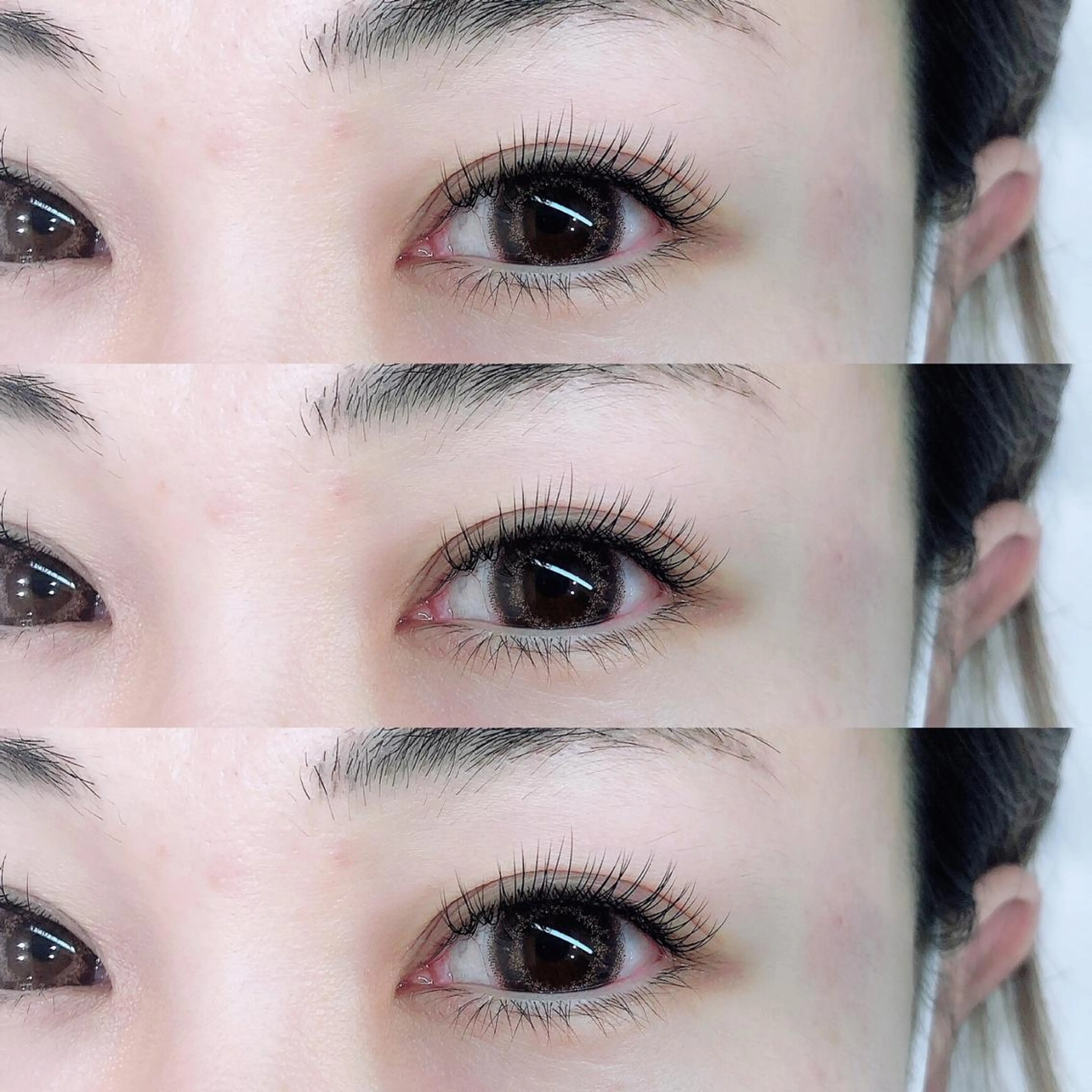 マツエク・マツパ Cカール . Minaのマツエク・マツパデザイン