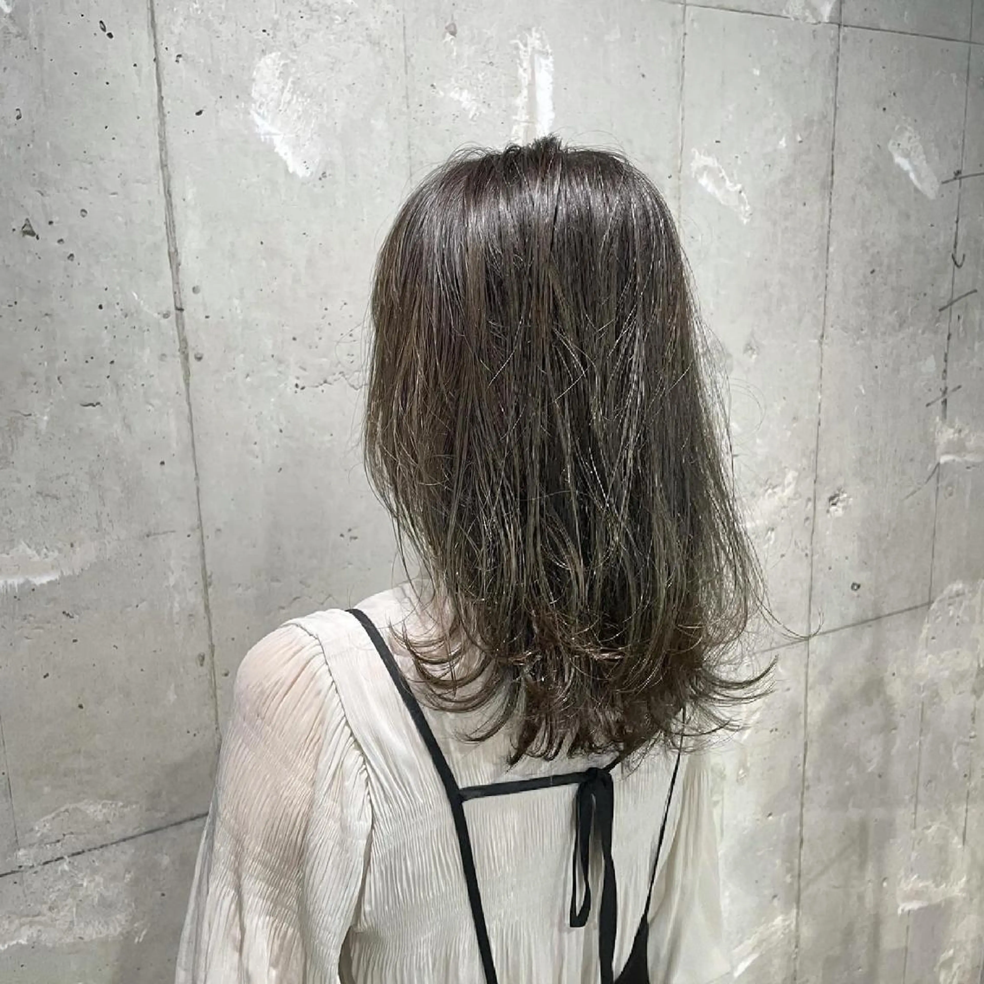 ミディアム カラー ヘアカラー トリートメント ヘアセット 赤み消しカラー 🍀JUNKIのヘアスタイル