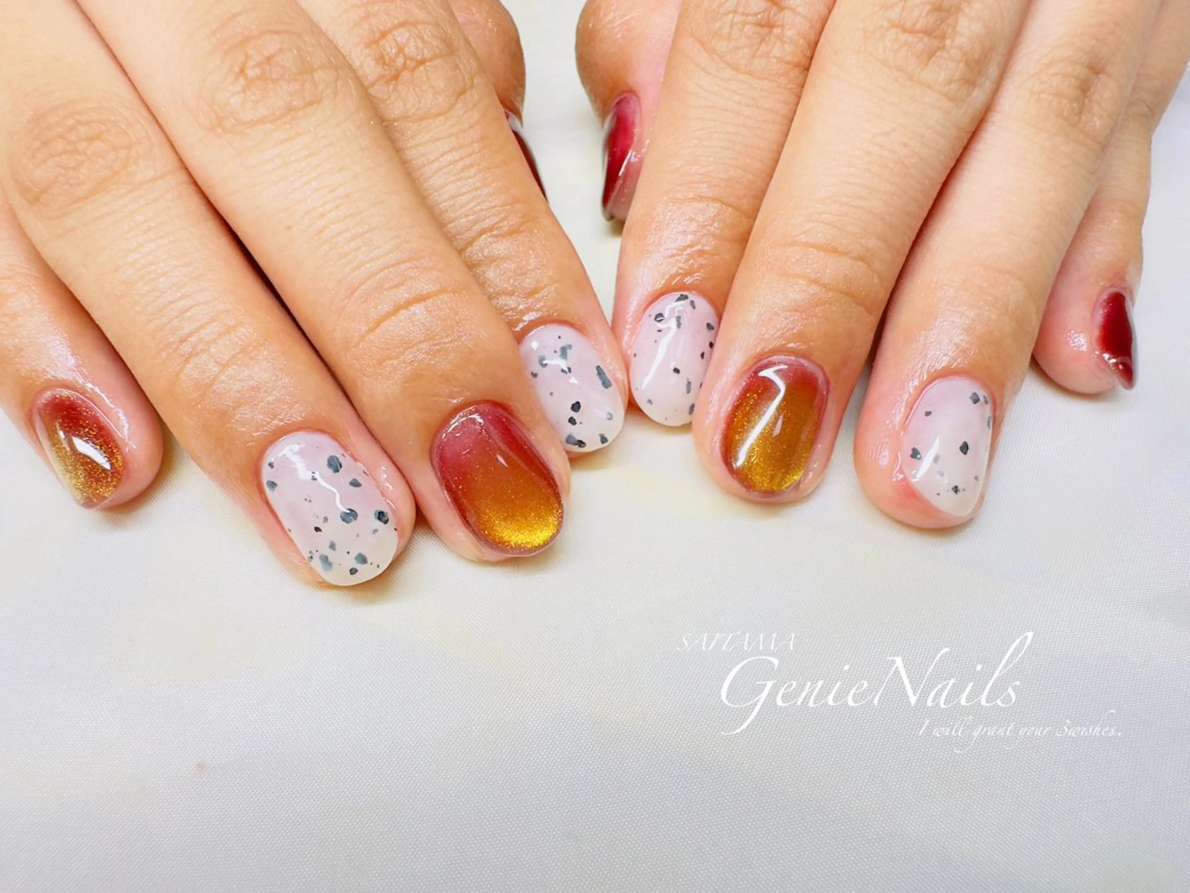 メンズ ネイル ハロウィン アートネイル フットネイル ハロウィン メンズネイル Genie Nailsのネイルデザイン