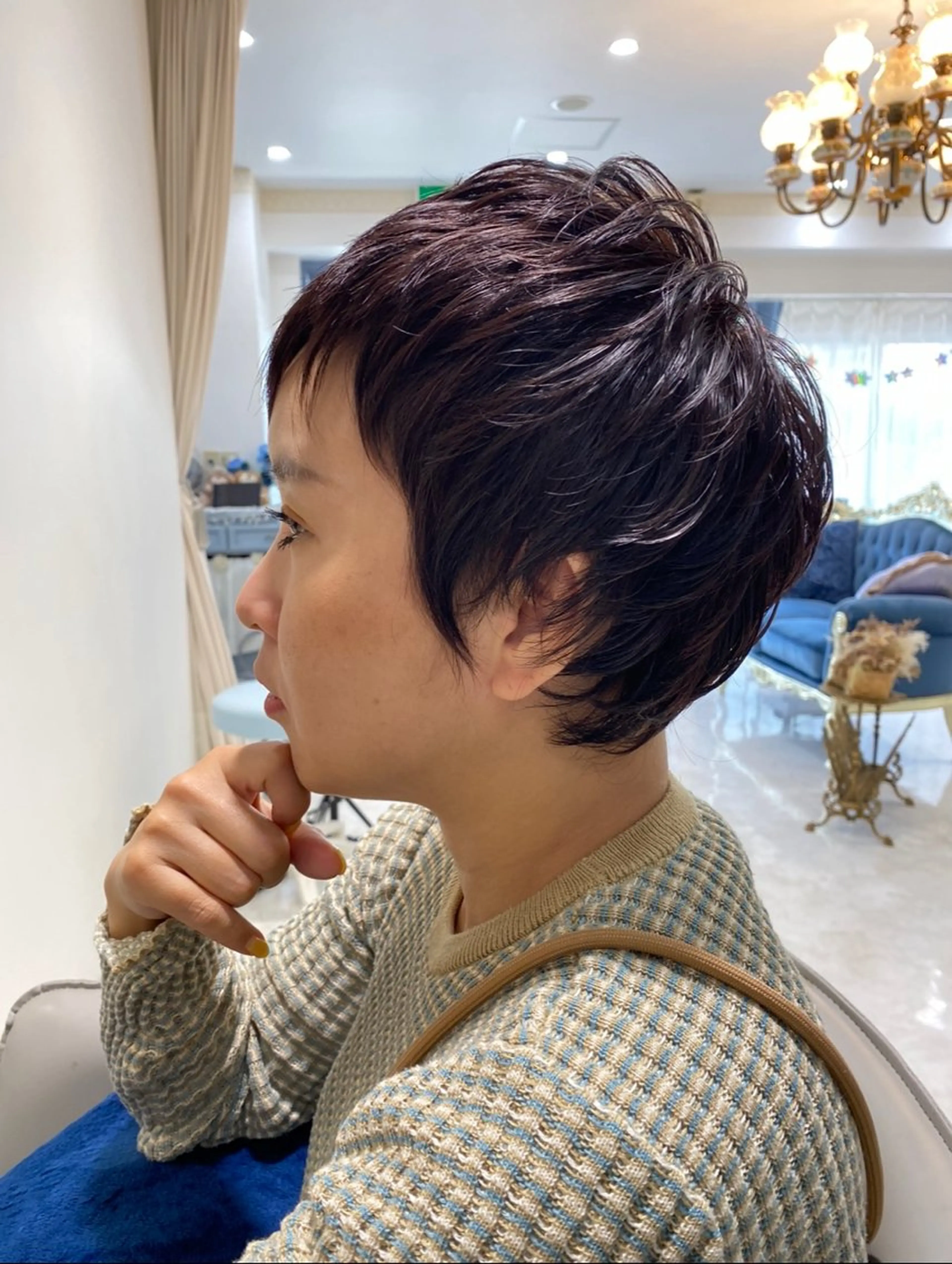 ショート ピンクブラウン MASUMI／ 川西能勢口LUMIAのヘアスタイル