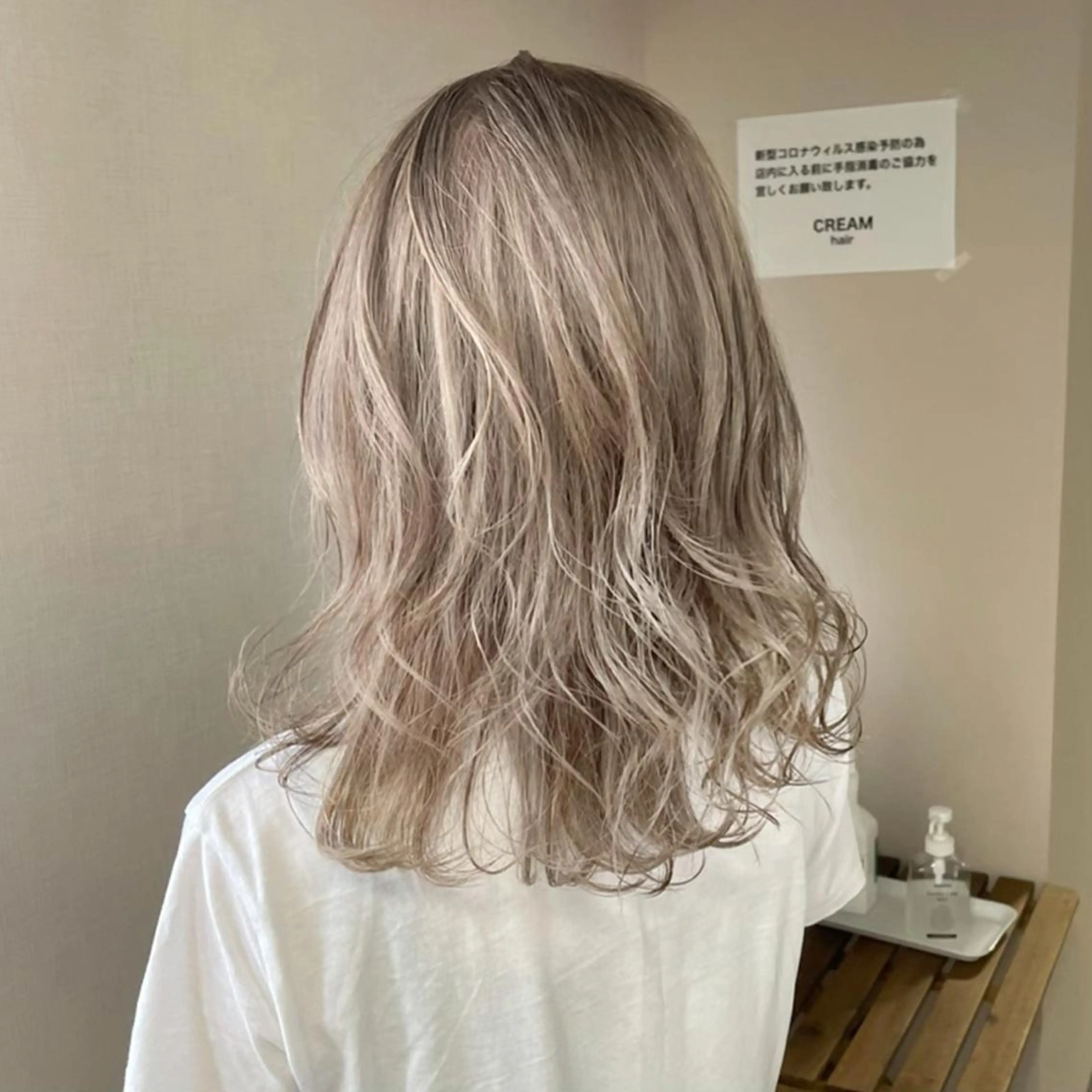 ミディアム カラー 透明感カラー ダブルカラー ヘアカラー 松井那津子 /ハイライトブリーチのヘアスタイル