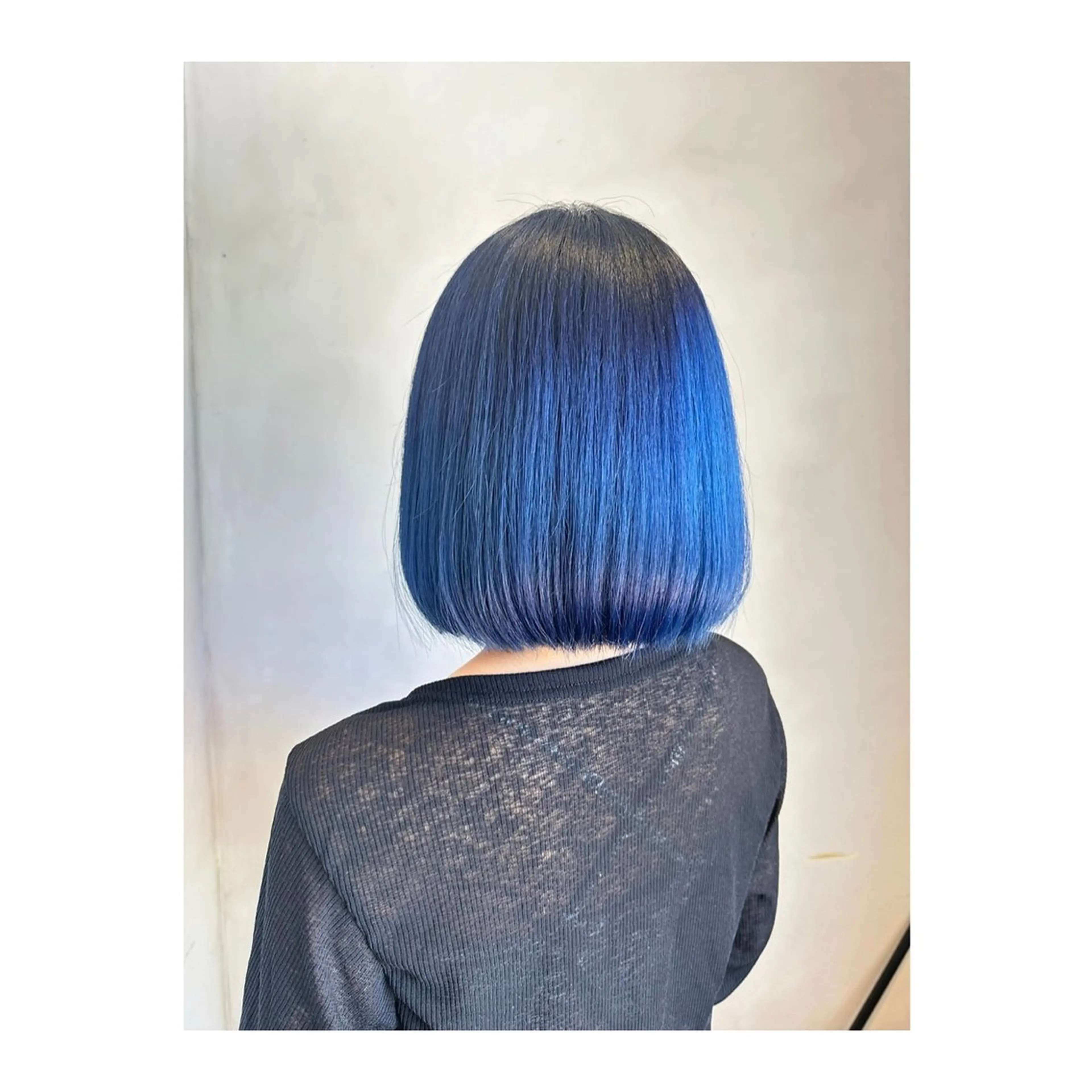 ミディアム カラー ブリーチ ブルーカラー トリートメント 髪質改善 すずきひじりのヘアスタイル