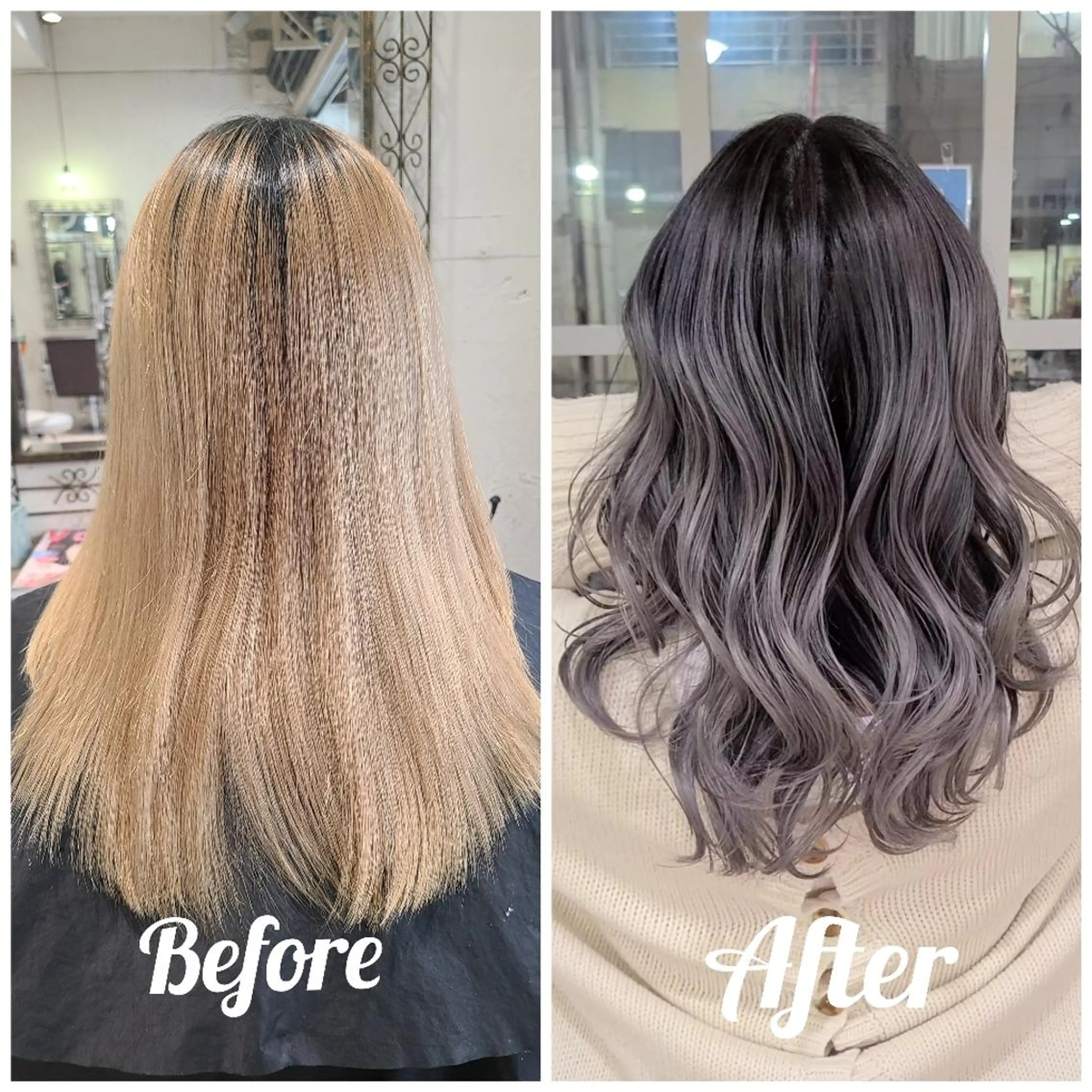 セミロング カラー バレイヤージュ/ ハイライト/大内格のヘアスタイル