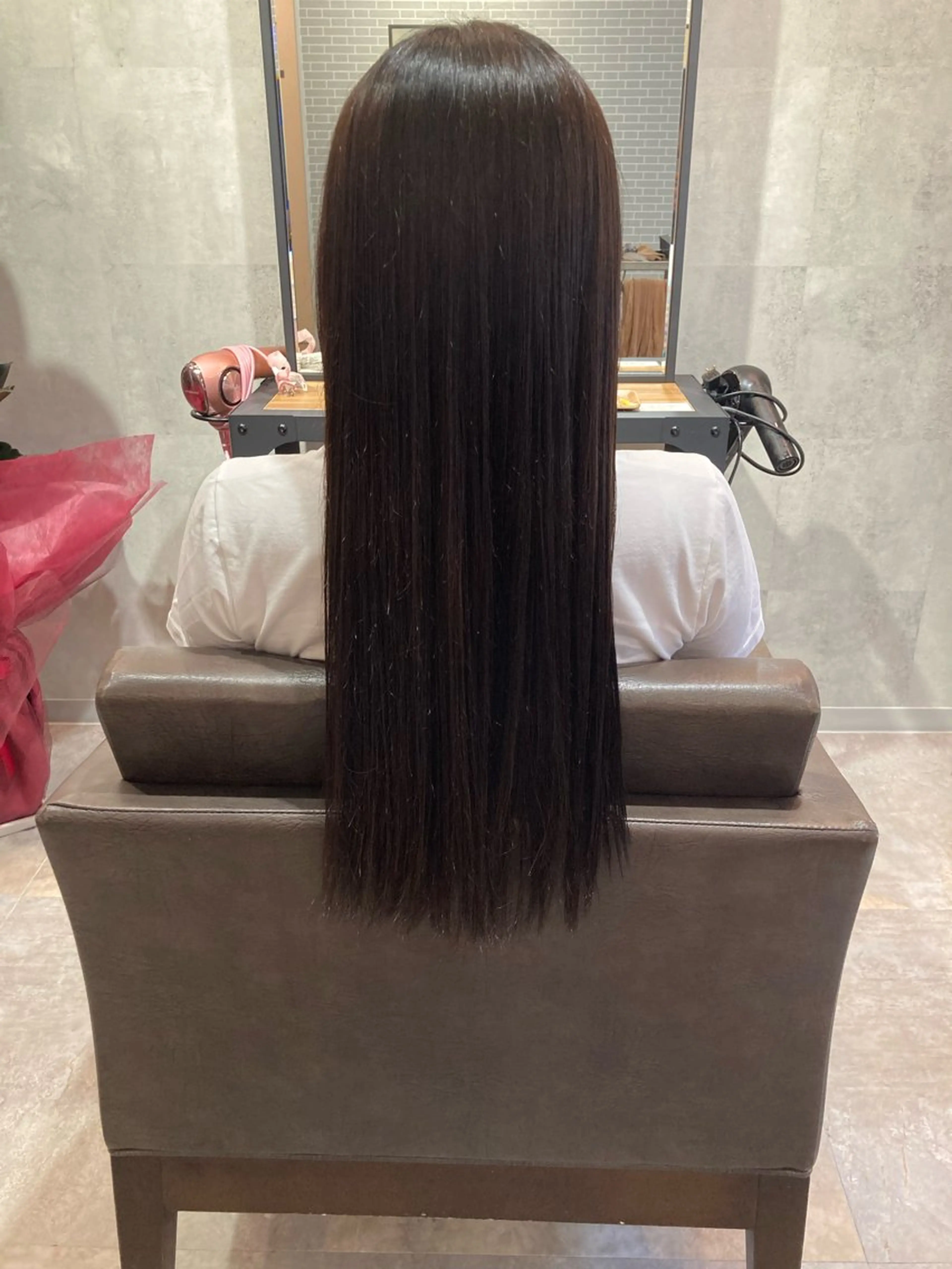 ロング パーマ 縮毛矯正 ぱく みやんのヘアスタイル