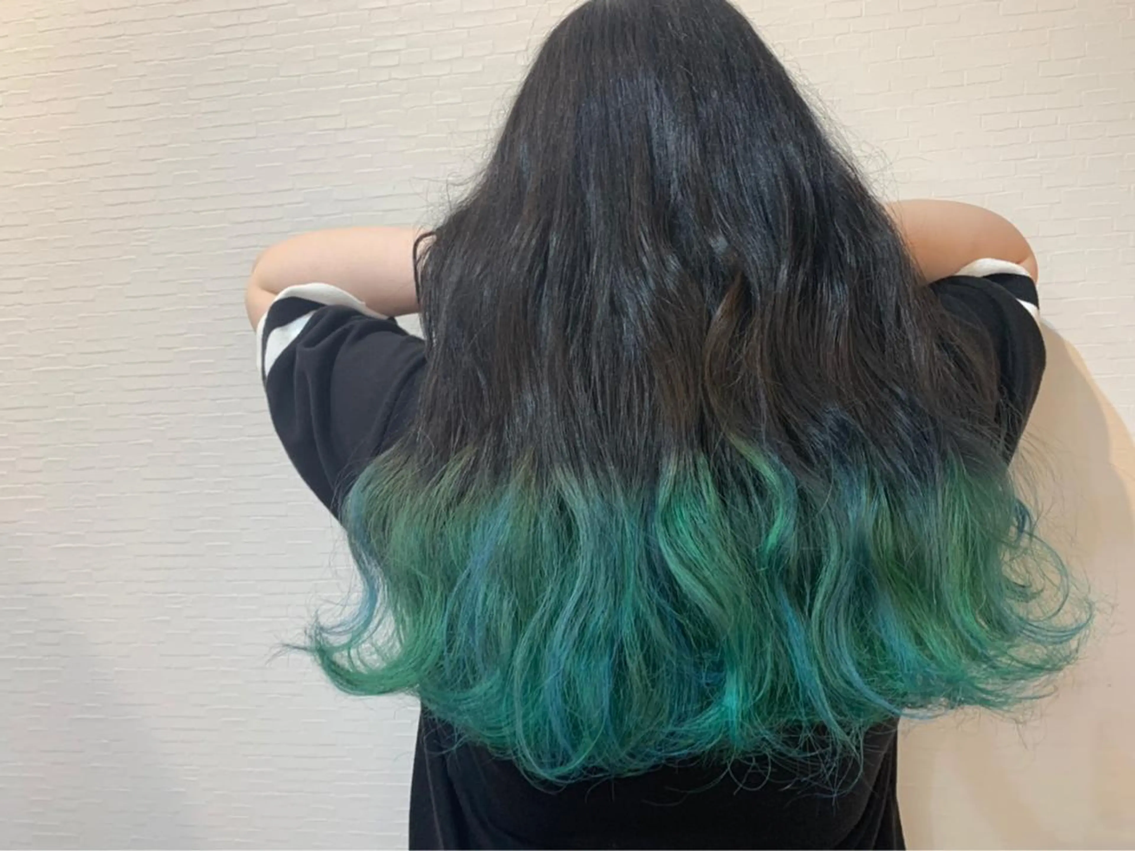 ロング カラー ヘアカラー&縮毛矯正 STAR☆RIVERのヘアスタイル