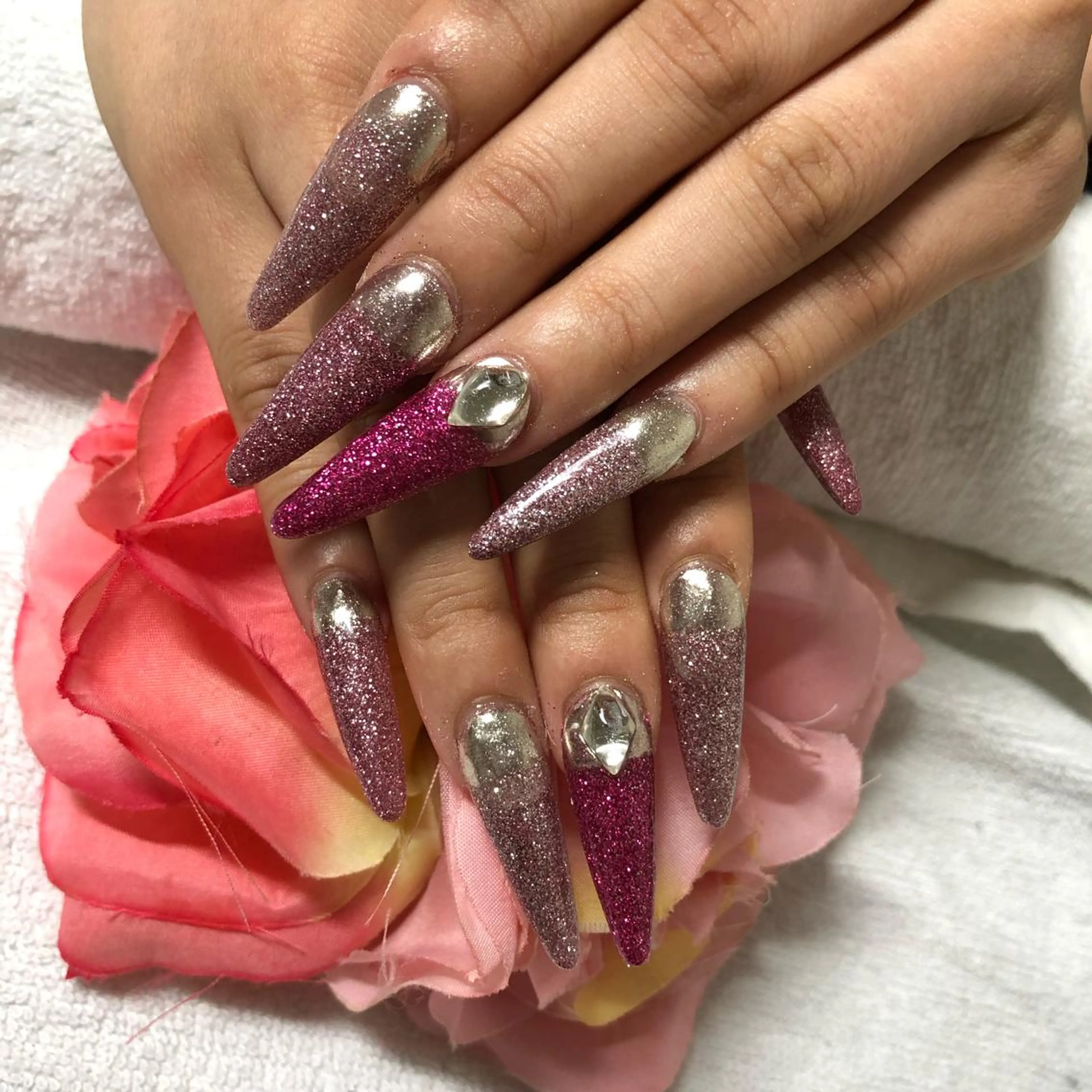 ロング ハンドネイル 《LB》ラブリエ Nail&eyeのマツエク・マツパデザイン