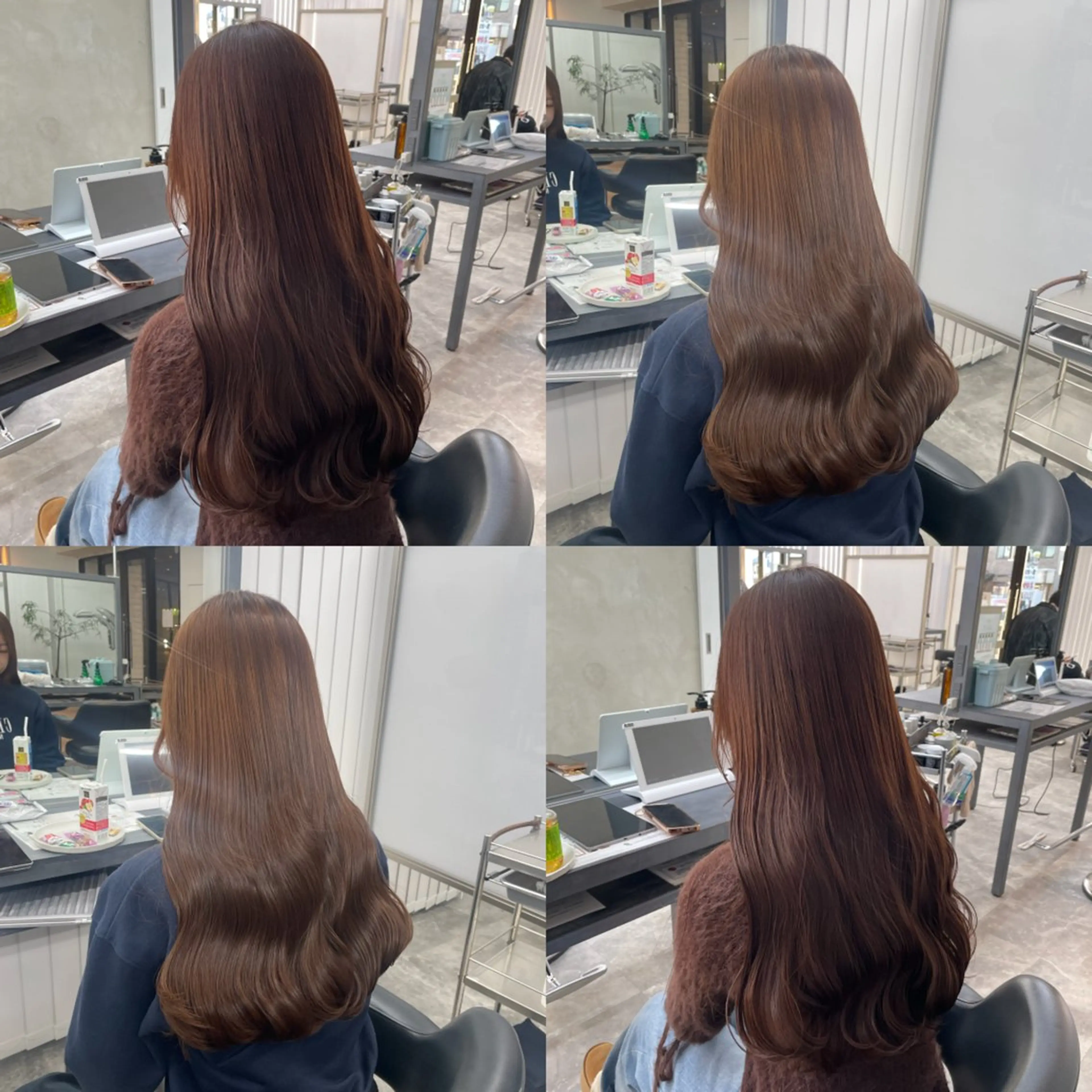 ブリーチなしカラーの写真