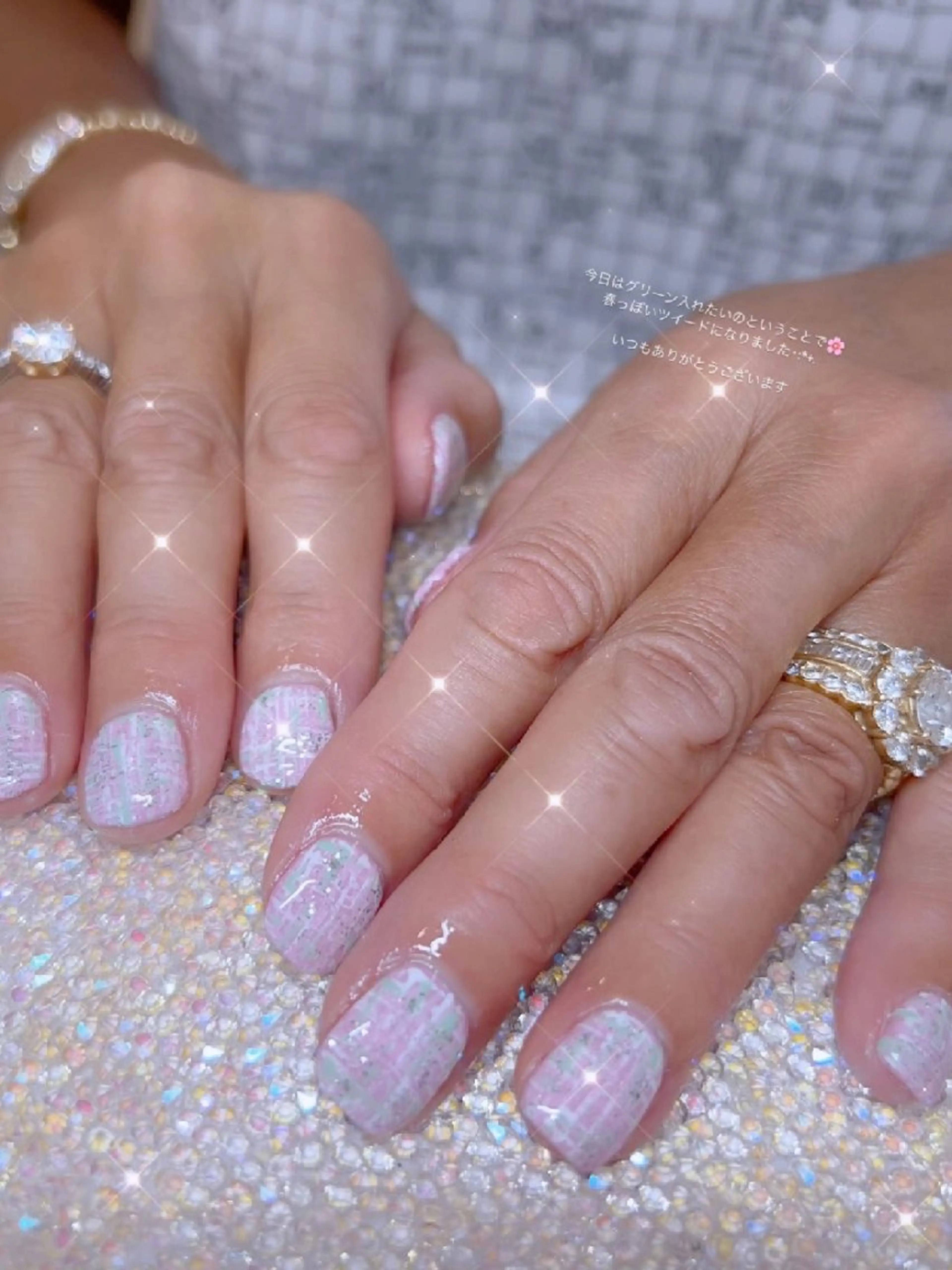 ネイル 長さ出し ジェルネイル 韓国ネイル マグネットネイル ニュアンスネイル I LOVE ME NAIL.｡.:*♡のネイルデザイン