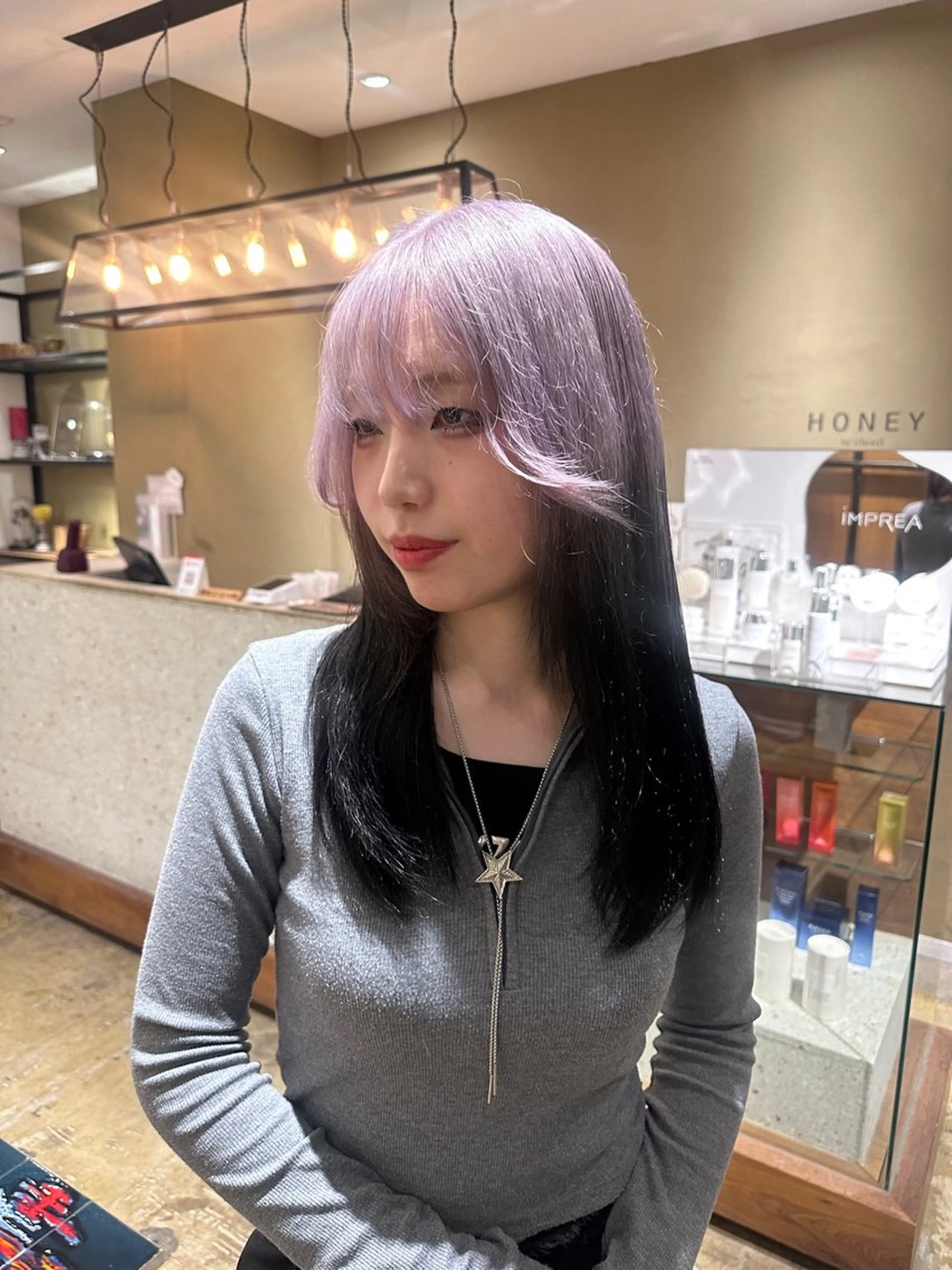 カラー ヘアカラー YUI.⋆𝜗𝜚 /レイヤー/ボブのヘアスタイル