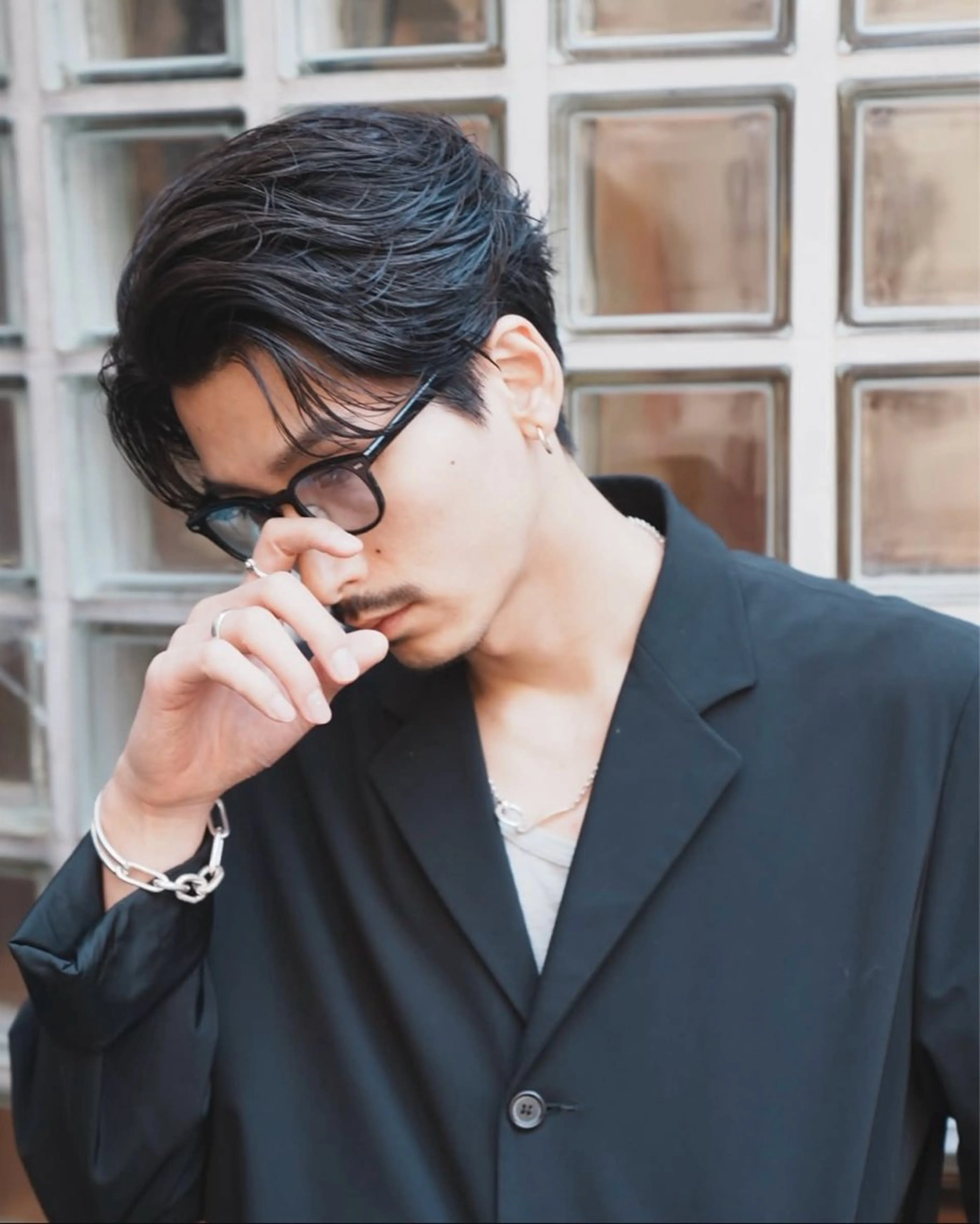 骨格矯正カット✂️➕ニュアンスパーマ➕トリートメント(メンズ限定)の写真