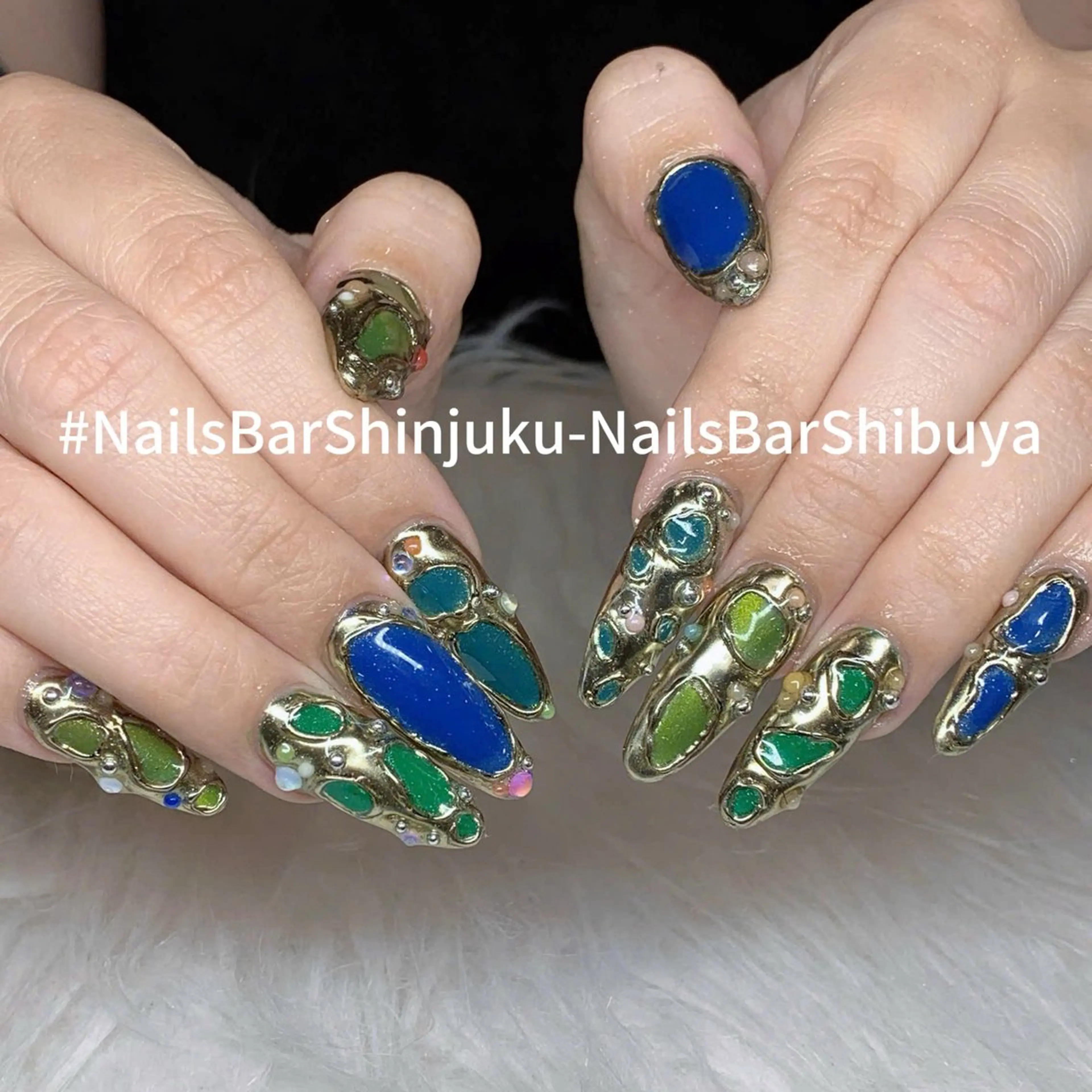 ネイル 長さ出し フレンチネイル ジェルネイル 韓国ネイル ロングネイル NAILS BAR SHINJUKUのネイルデザイン