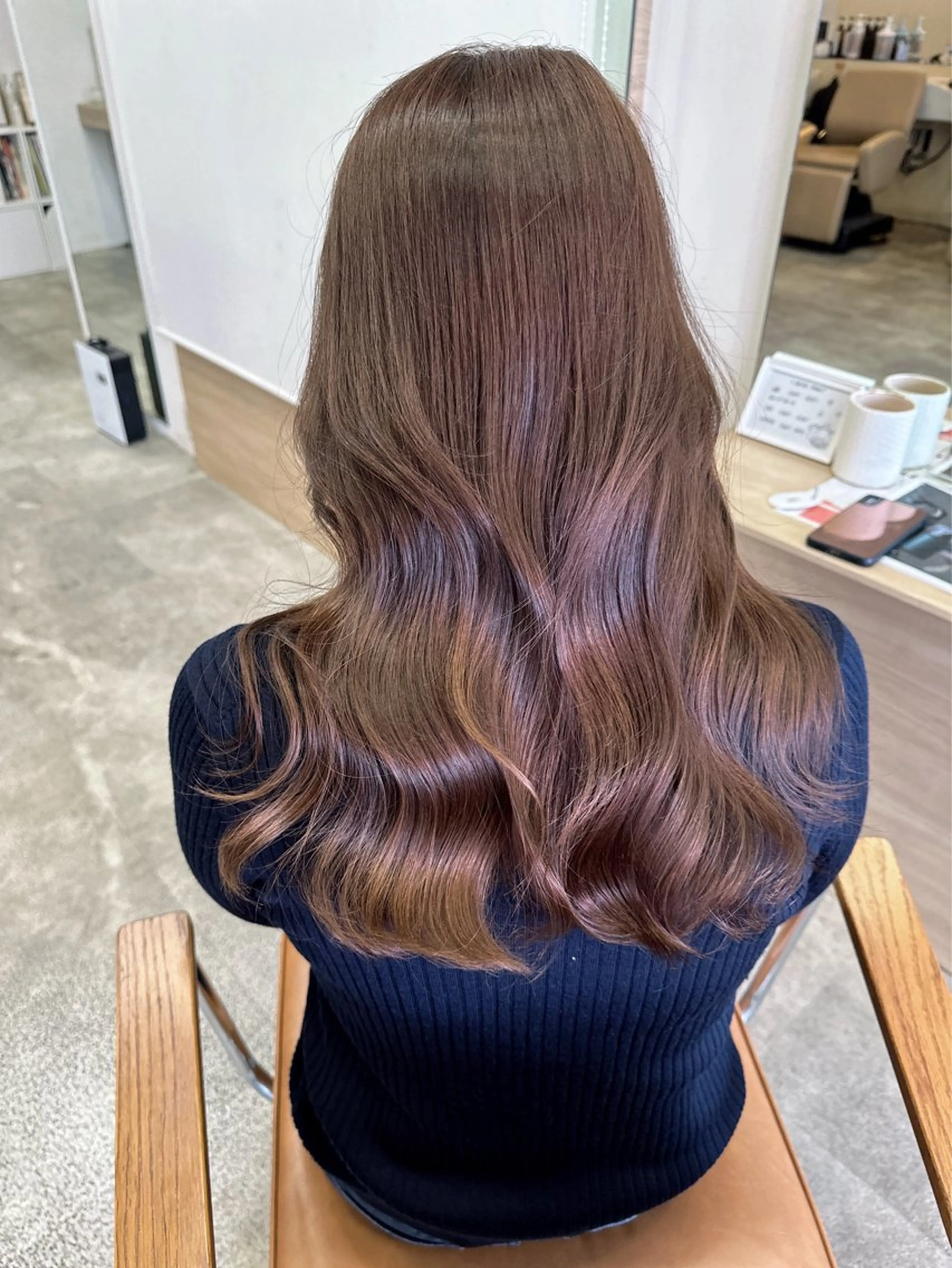 ミディアム ヘアカラー トリートメント カット/パーマ/カラ ー清本耕介のヘアスタイル