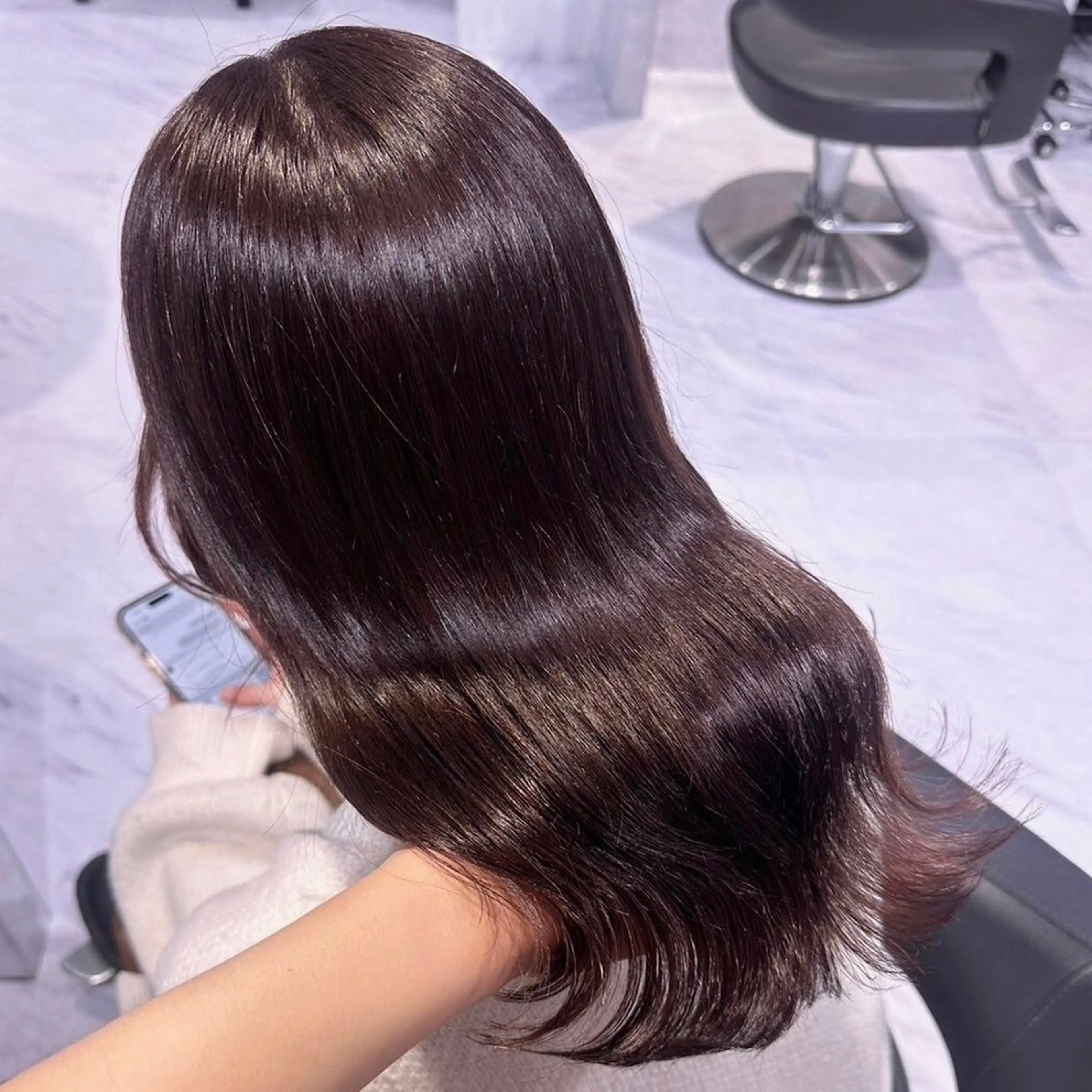 セミロング 🎀🧁ダメージレス 艶髪カラー🧁🎀のヘアスタイル