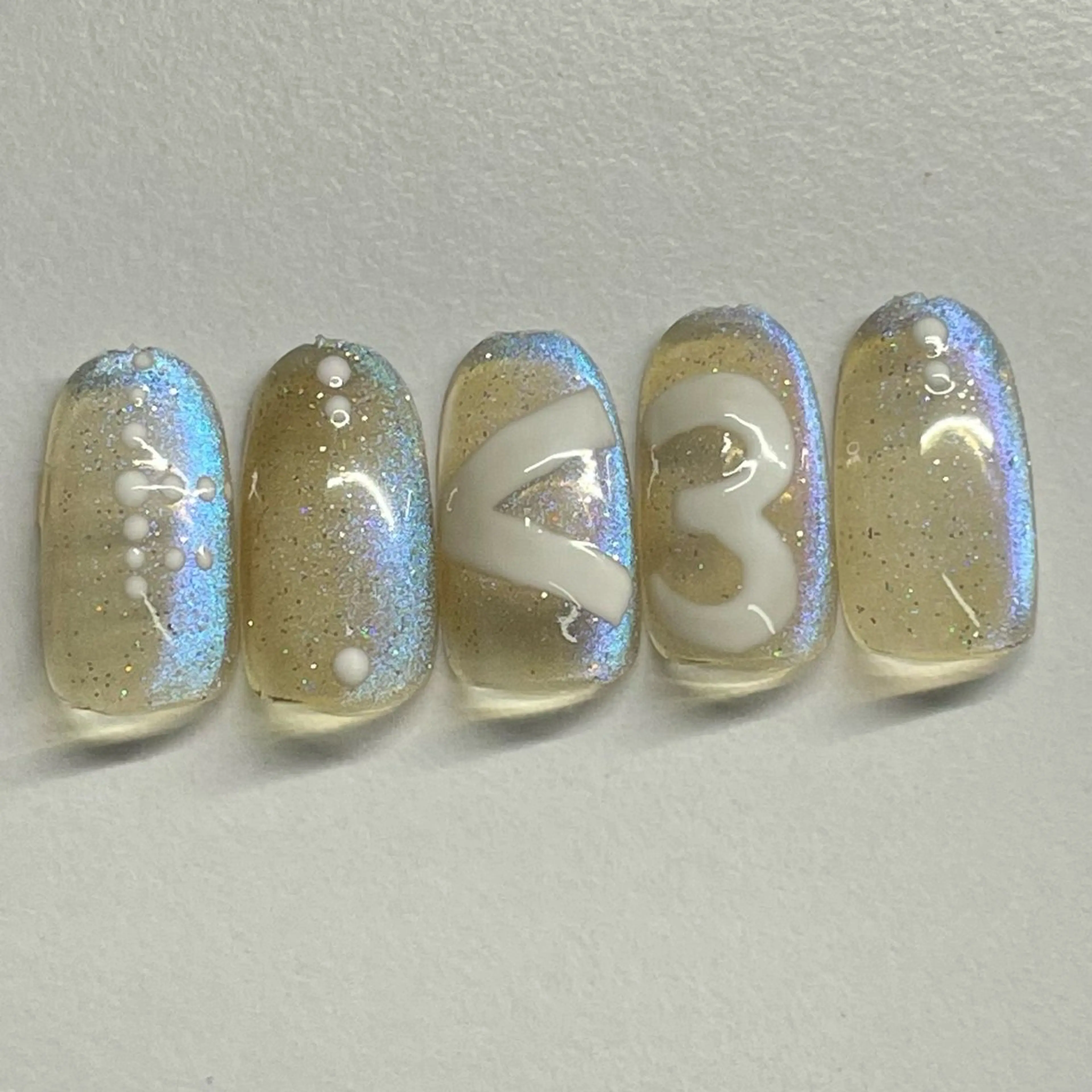 ネイル ハンドネイル うの 韓国ﾈｲﾙ໒꒱⋆⭒˚のネイルデザイン