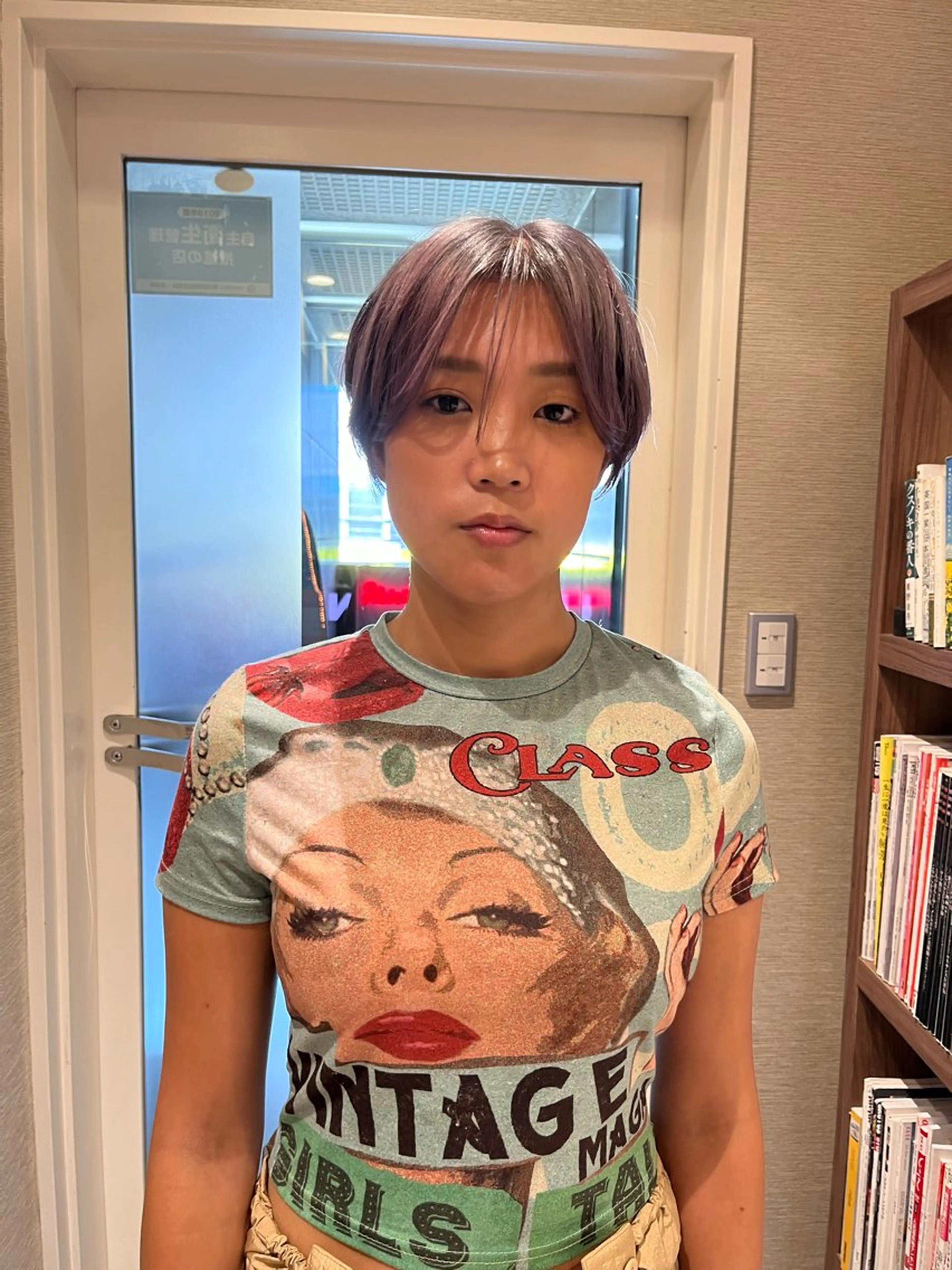 ショート カラー ハンサムショート ラベンダーカラー ボブ ショートヘア dogstar小林諒 パーマ/レイヤーのヘアスタイル