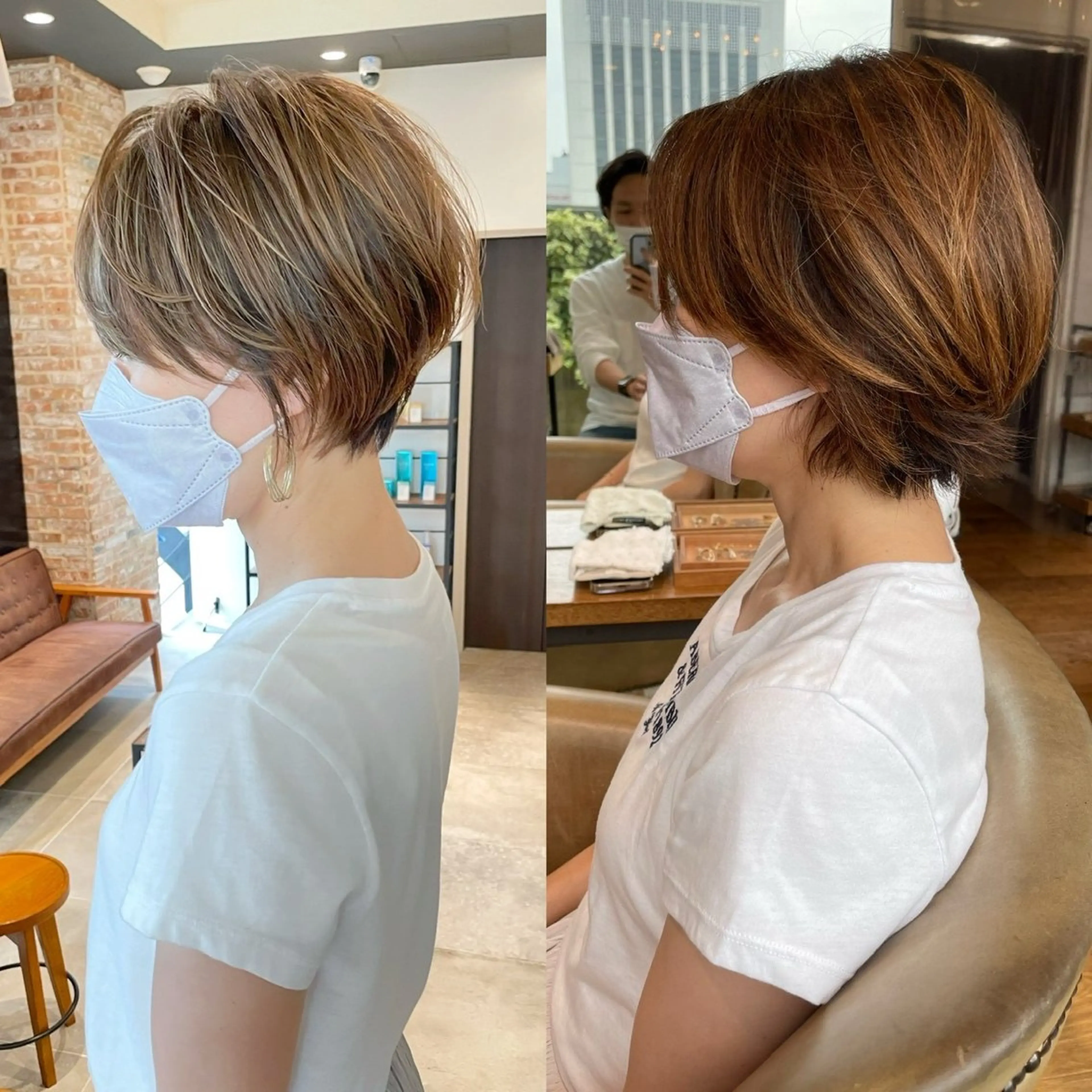 ショート ショートボブ ボブ くびれヘア レイヤーカット ショートヘア 天神/ショート特化/ ✄taiga✄のヘアスタイル