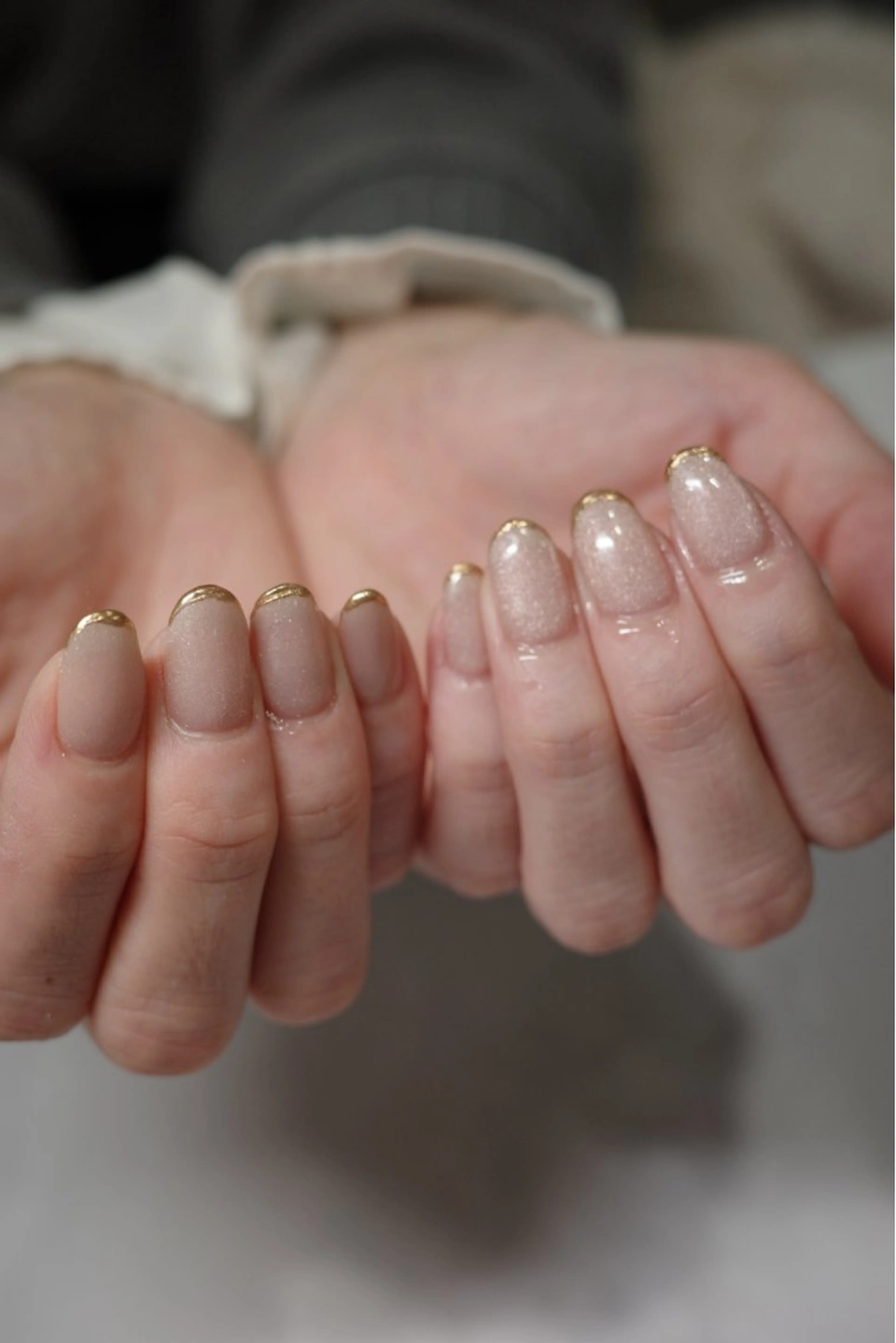 ネイル ニュアンスネイル オフィスネイル シンプルネイル ハンドネイル tete nailstudioのネイルデザイン