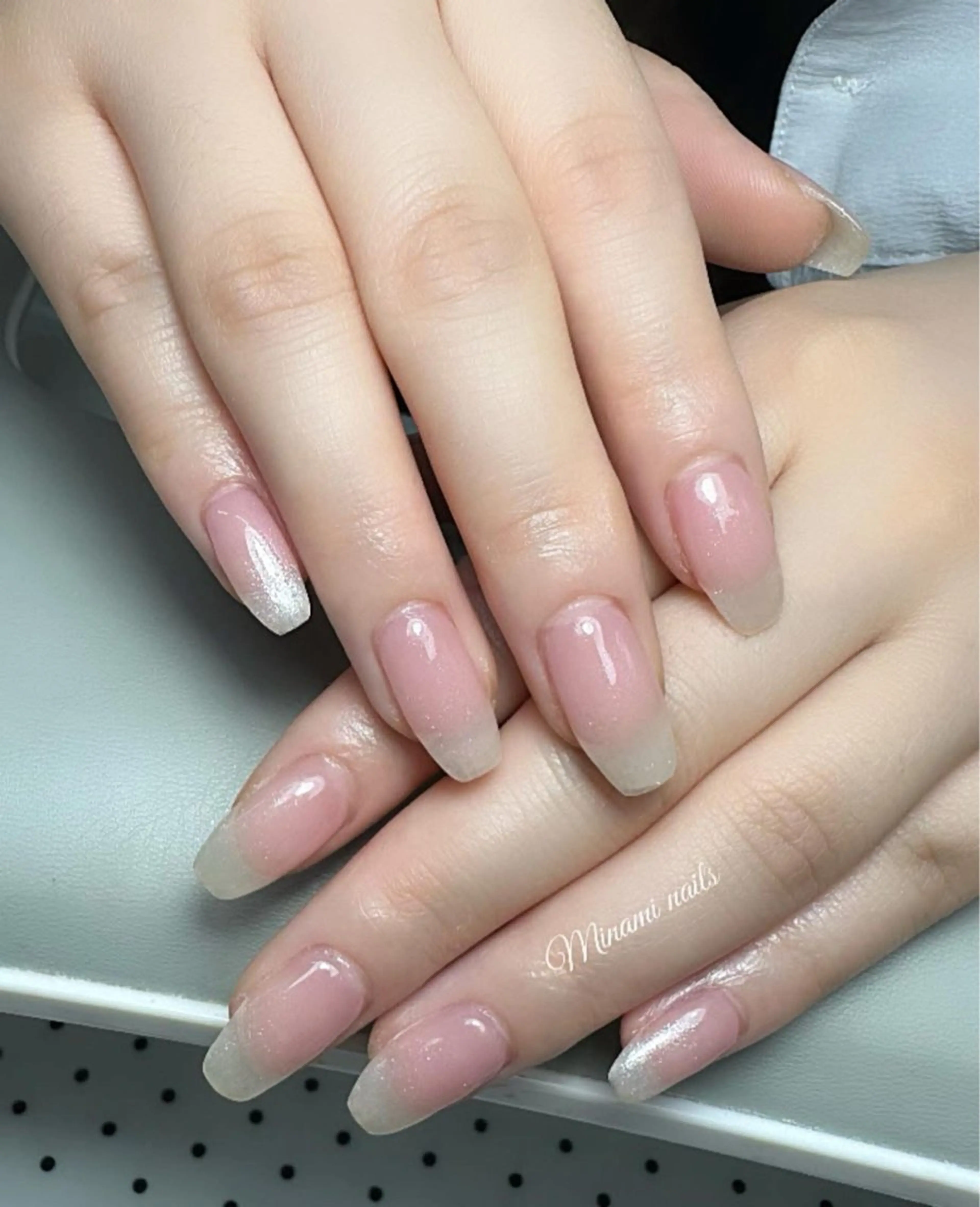 ネイル アートネイル オーロラネイル ガーリー キラキラネイル 韓国ネイル Minami Nailsのネイルデザイン