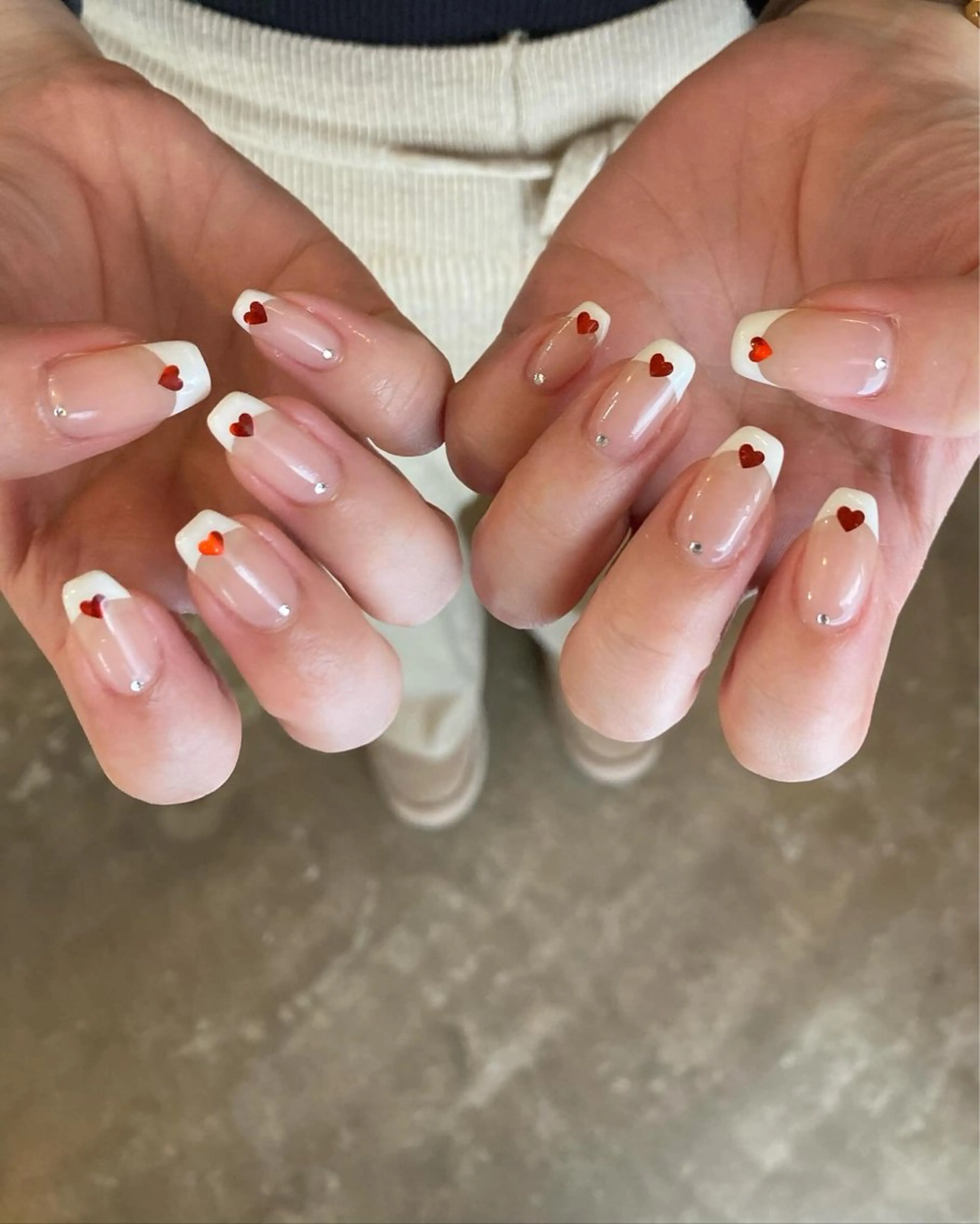 ネイル ハート ハンドネイル DEEP nail salon所属・DEEP nail salonのネイルデザイン