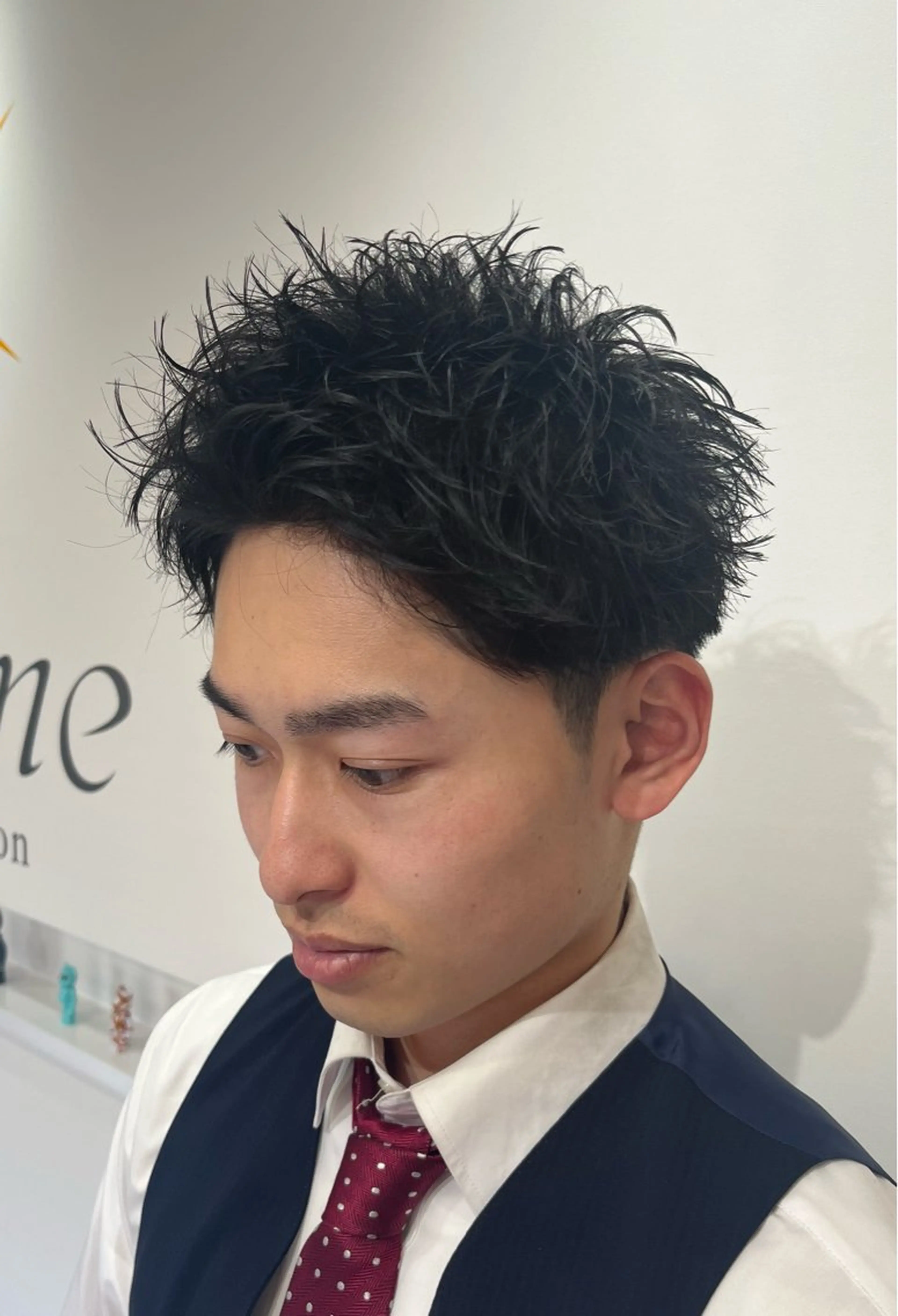 ショート メンズ メンズショート スパイキーショート ショートヘア カット トリートメント 【店長】メンズ職人 短髪　ハイトーン🔥のヘアスタイル