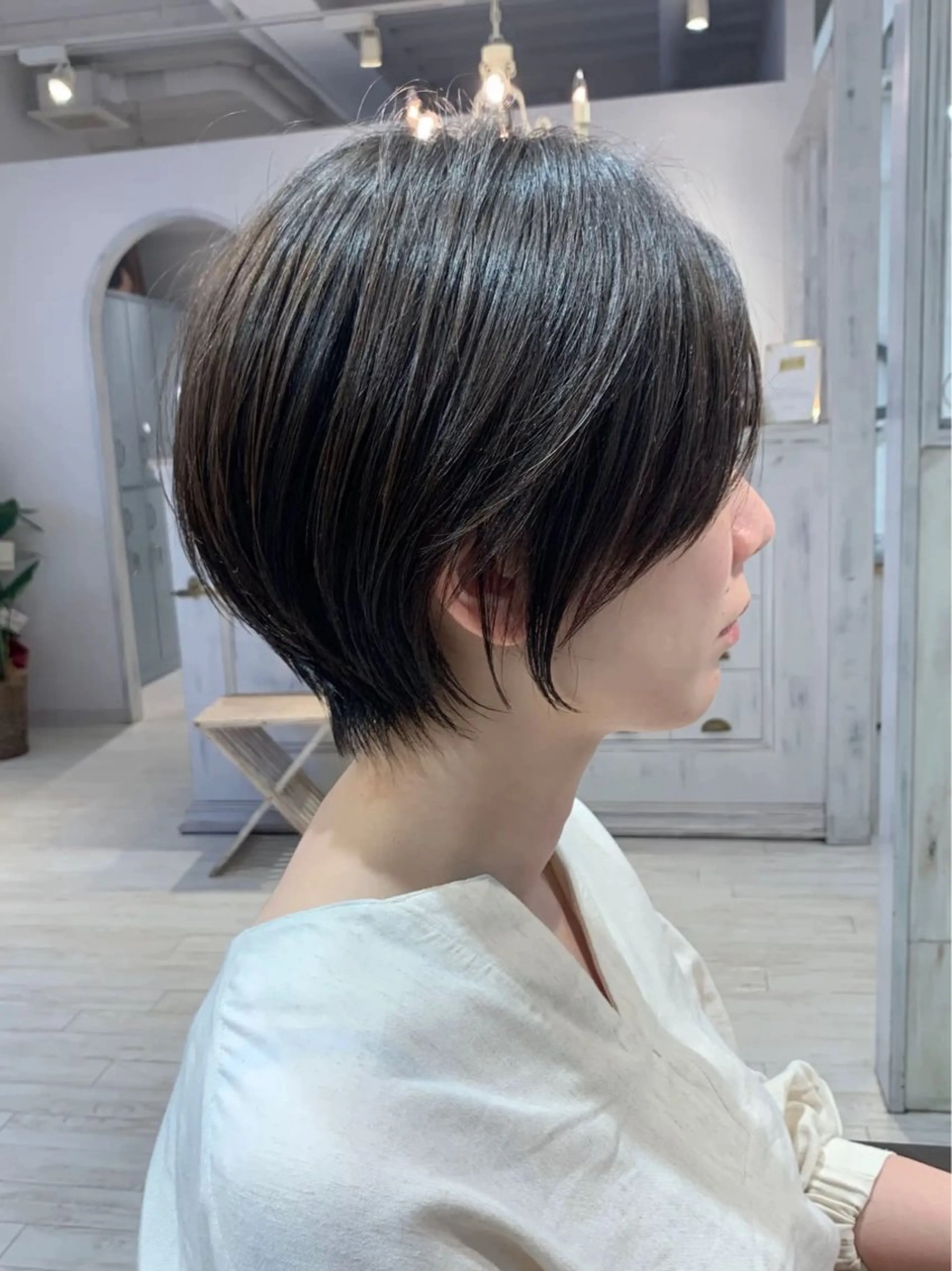 ショート 縮毛矯正 縮毛矯正/ショート/ レイヤー/畑中正敏のヘアスタイル