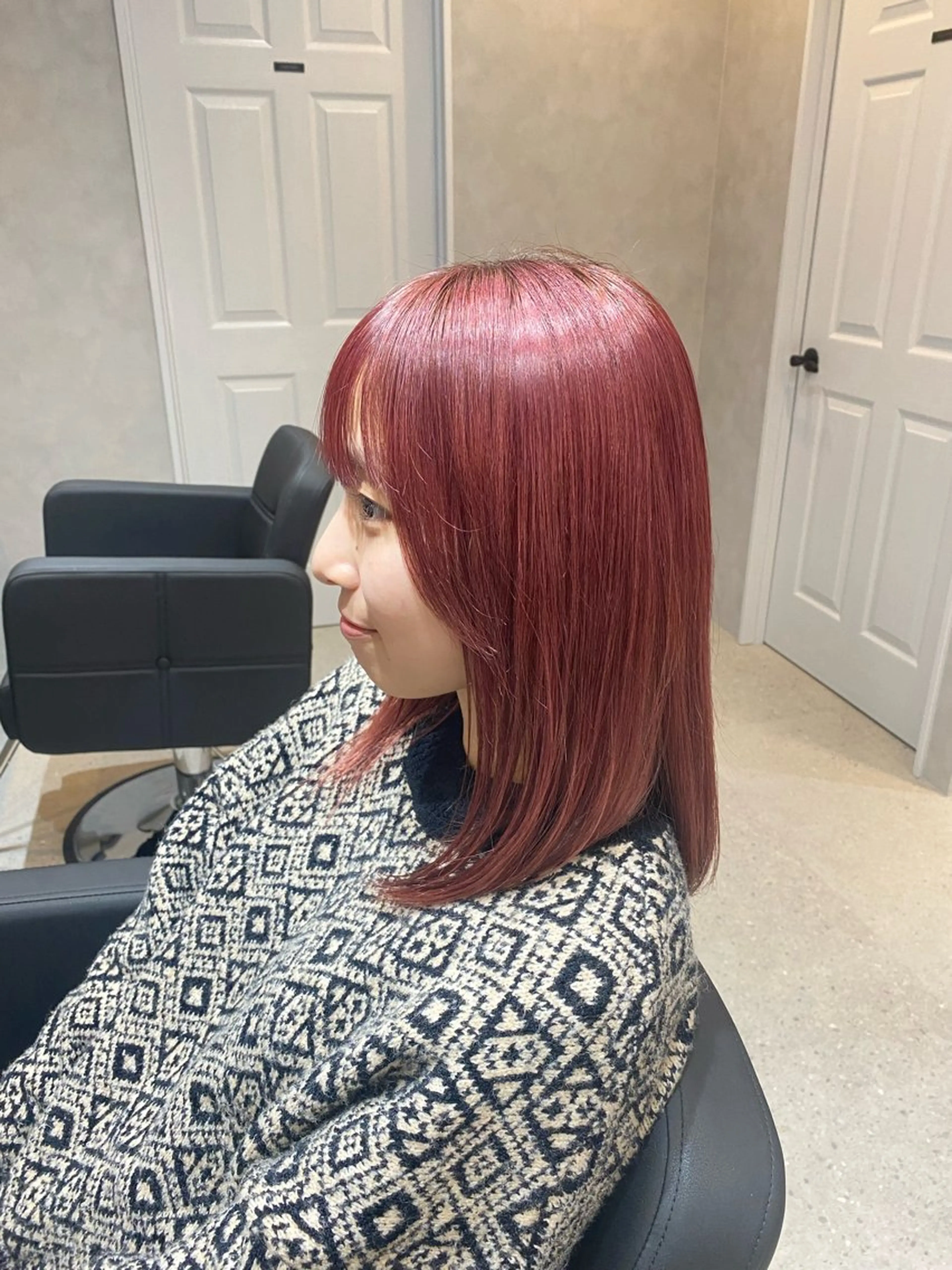 ブリーチ＋ワンカラーの写真