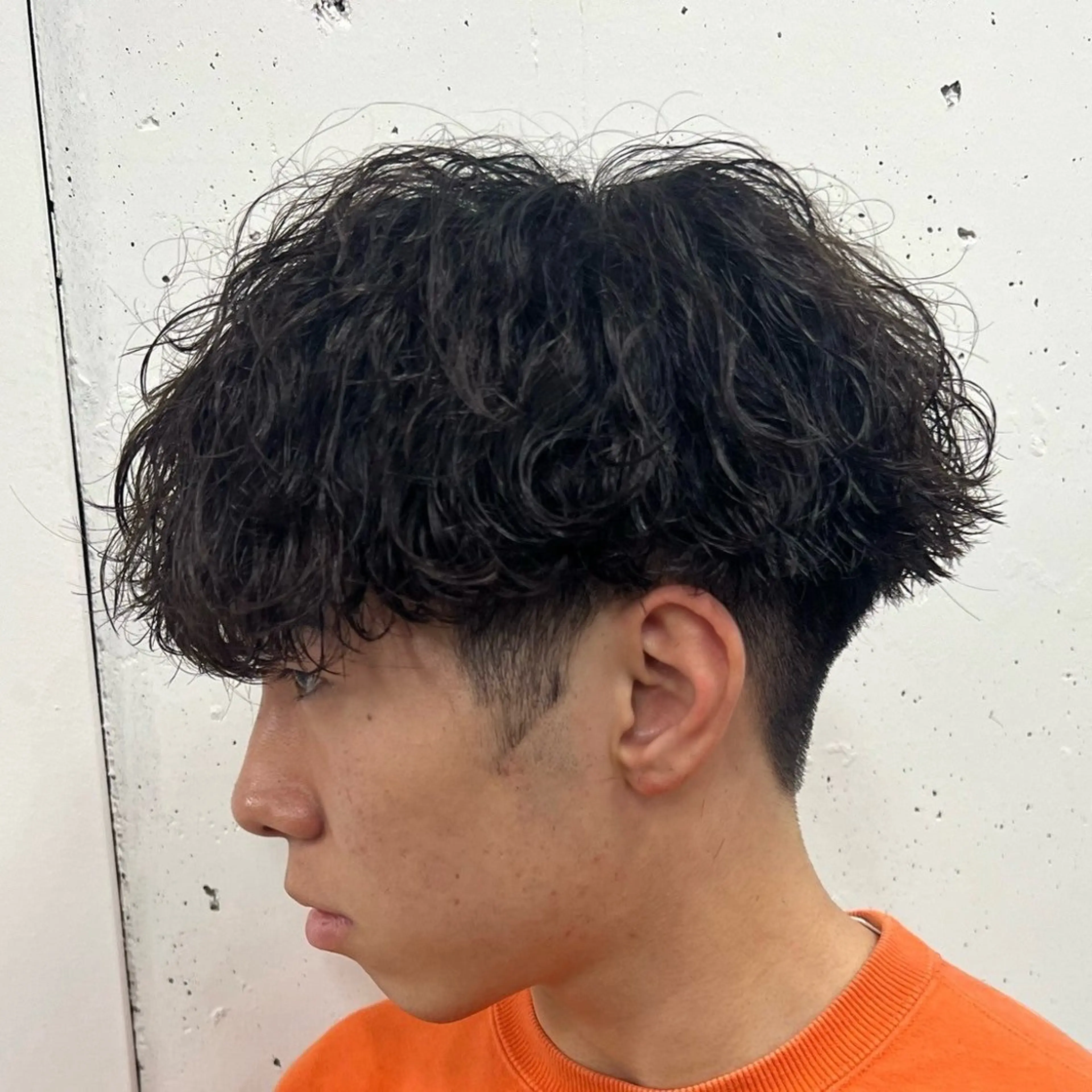 ミディアム パーマ メンズ カット パーマ 立川メンズ特化/ パーマ職人/氣田瞬介のヘアスタイル