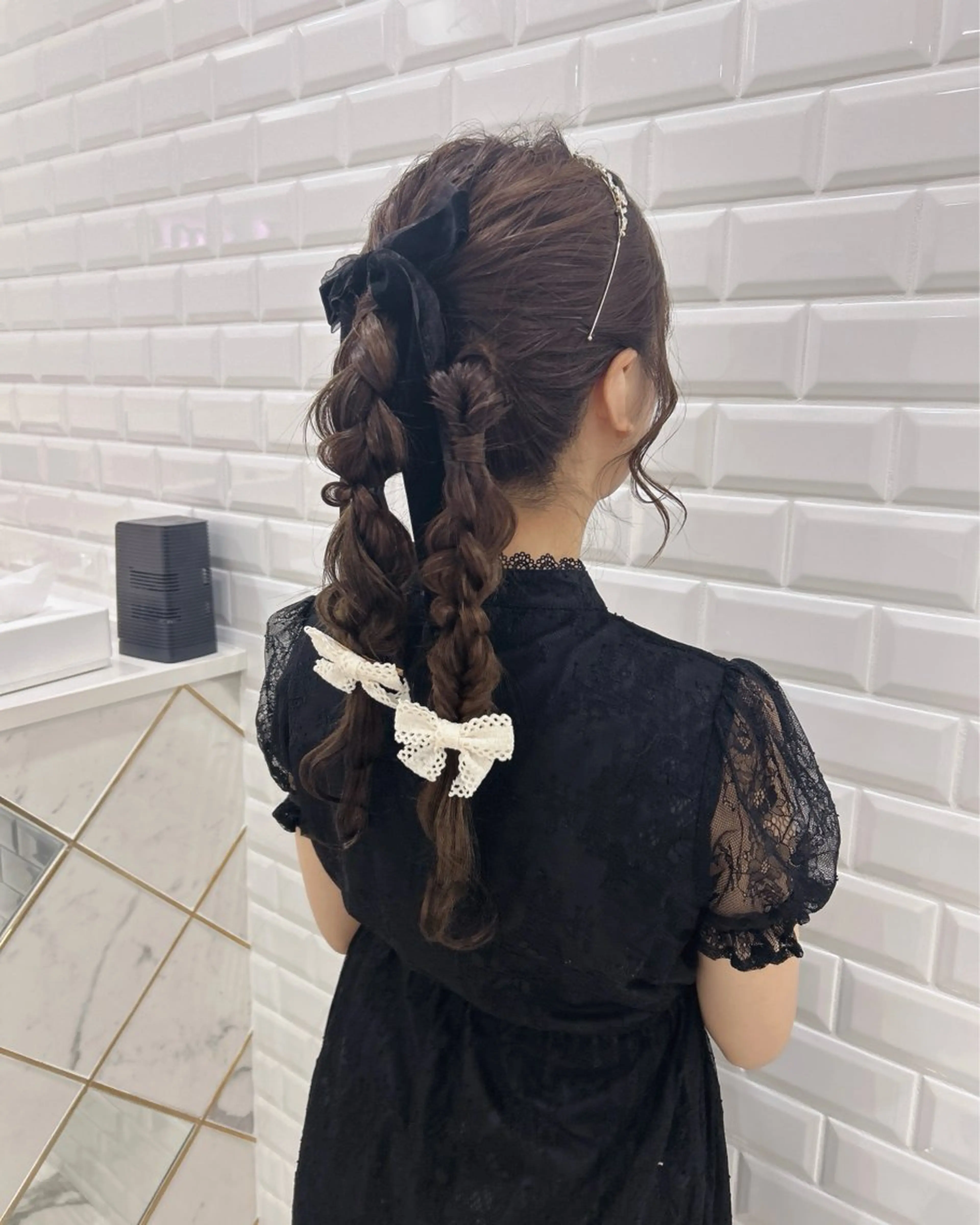 【二次会や結婚式前に♪】シンプルヘアアレンジ/ヘアメ/ヘアセットの写真