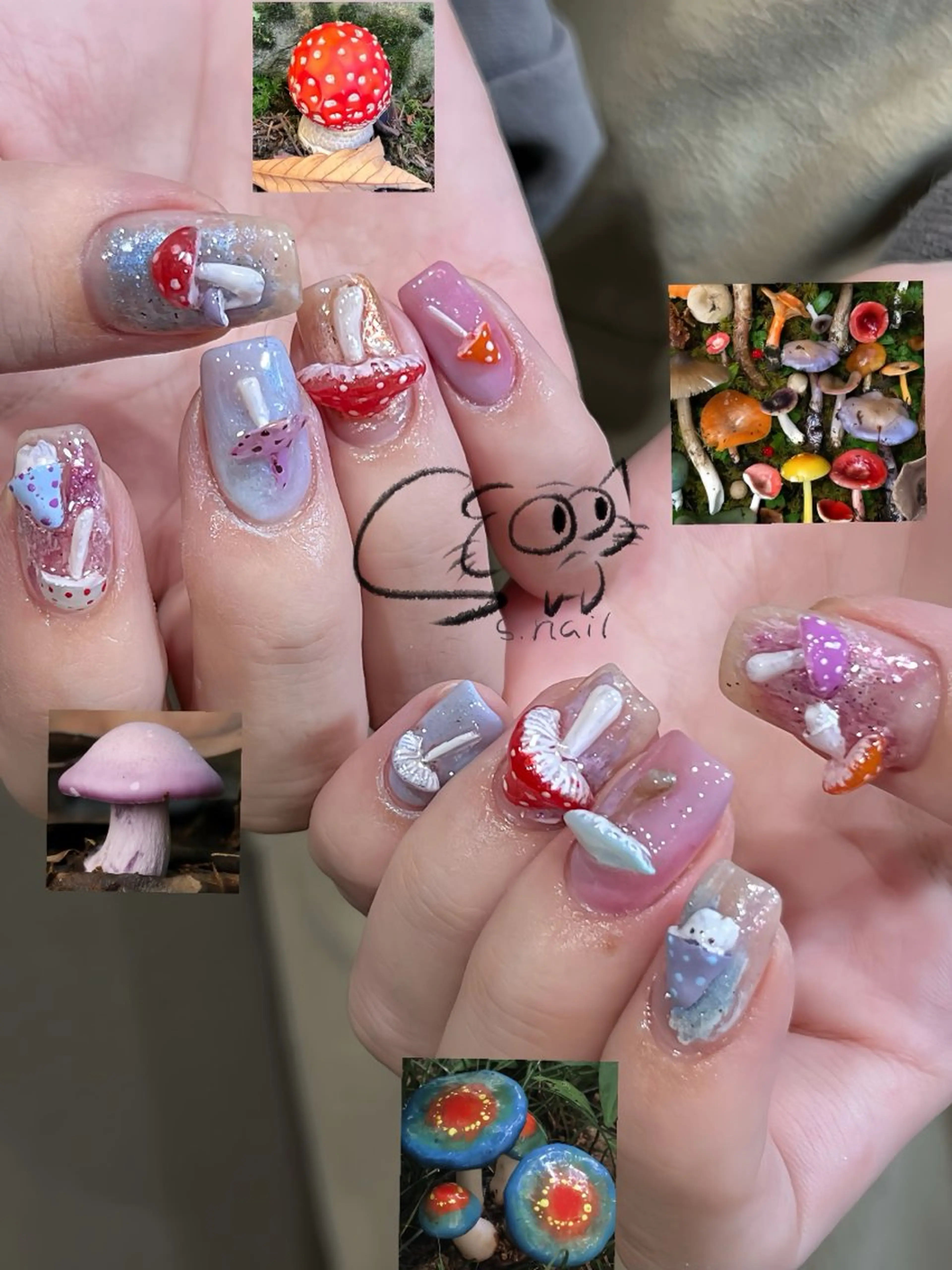 ネイル アートネイル チークネイル フレンチネイル グラデーション マグネットネイル S.nail _のネイルデザイン