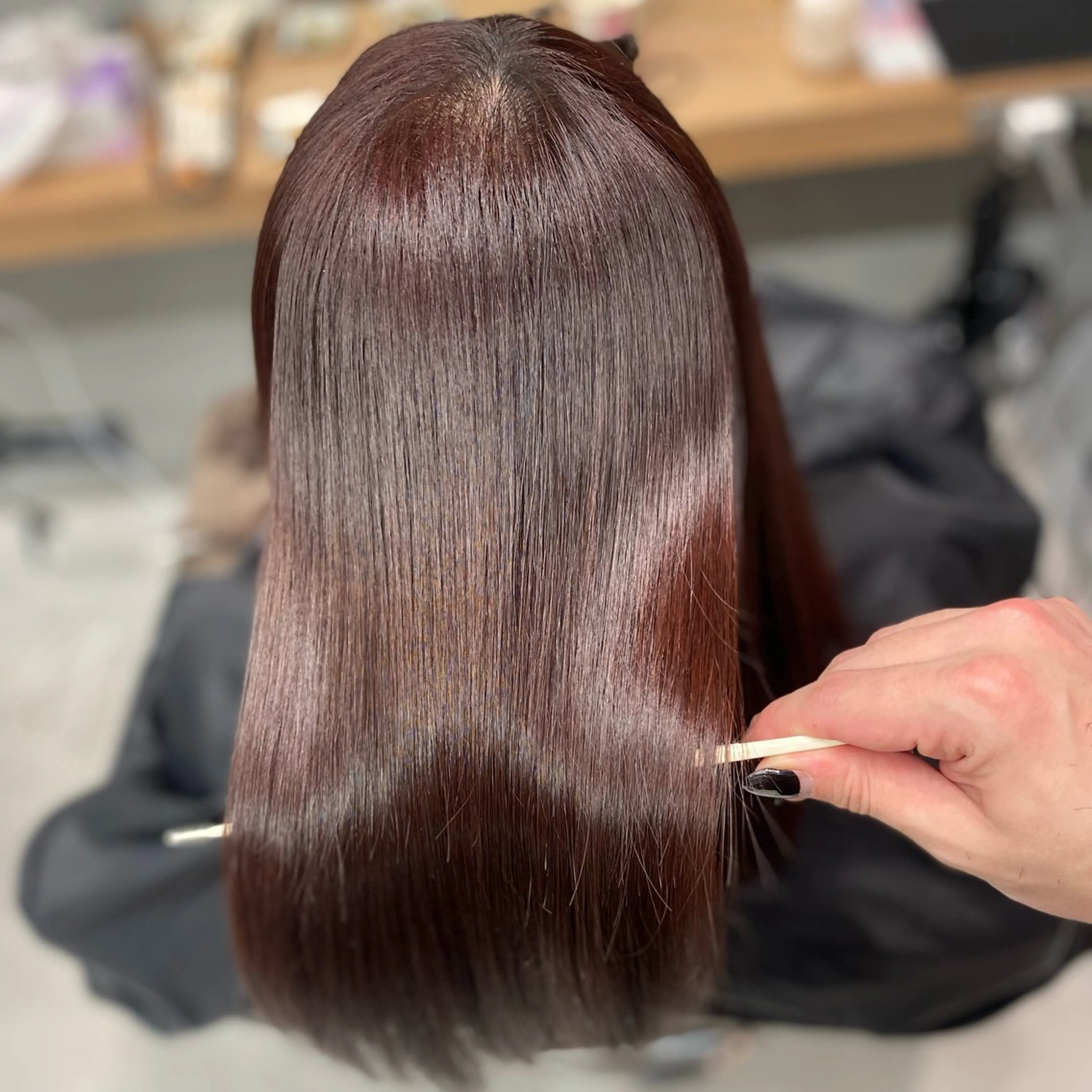 セミロング 髪質改善 縮毛矯正 お悩み解決美容師🦚 片山/銀座/有楽町のヘアスタイル