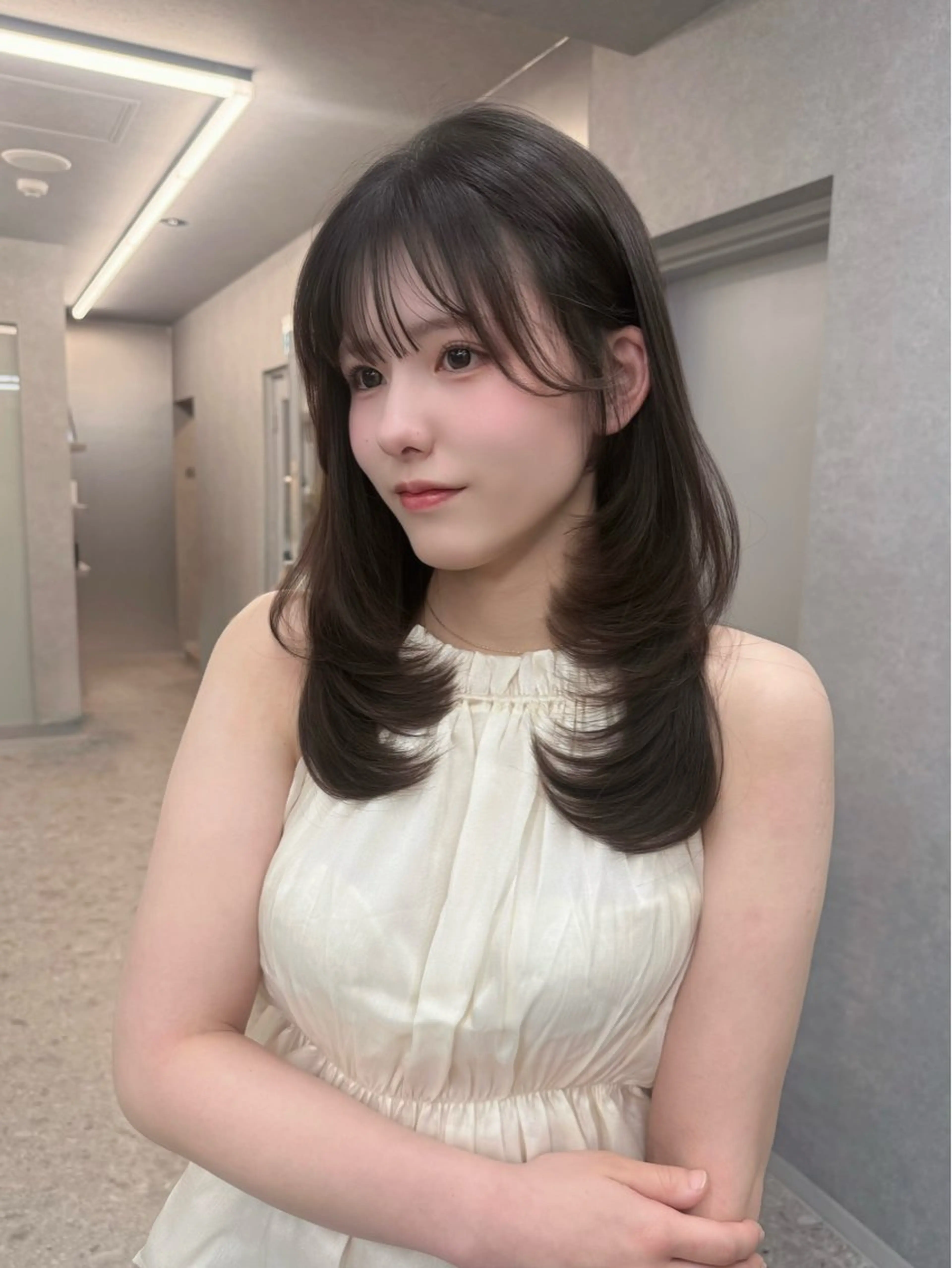 🩶【染めるだけで髪質改善】カット+カラー+水素パウダー+選べるTRの写真