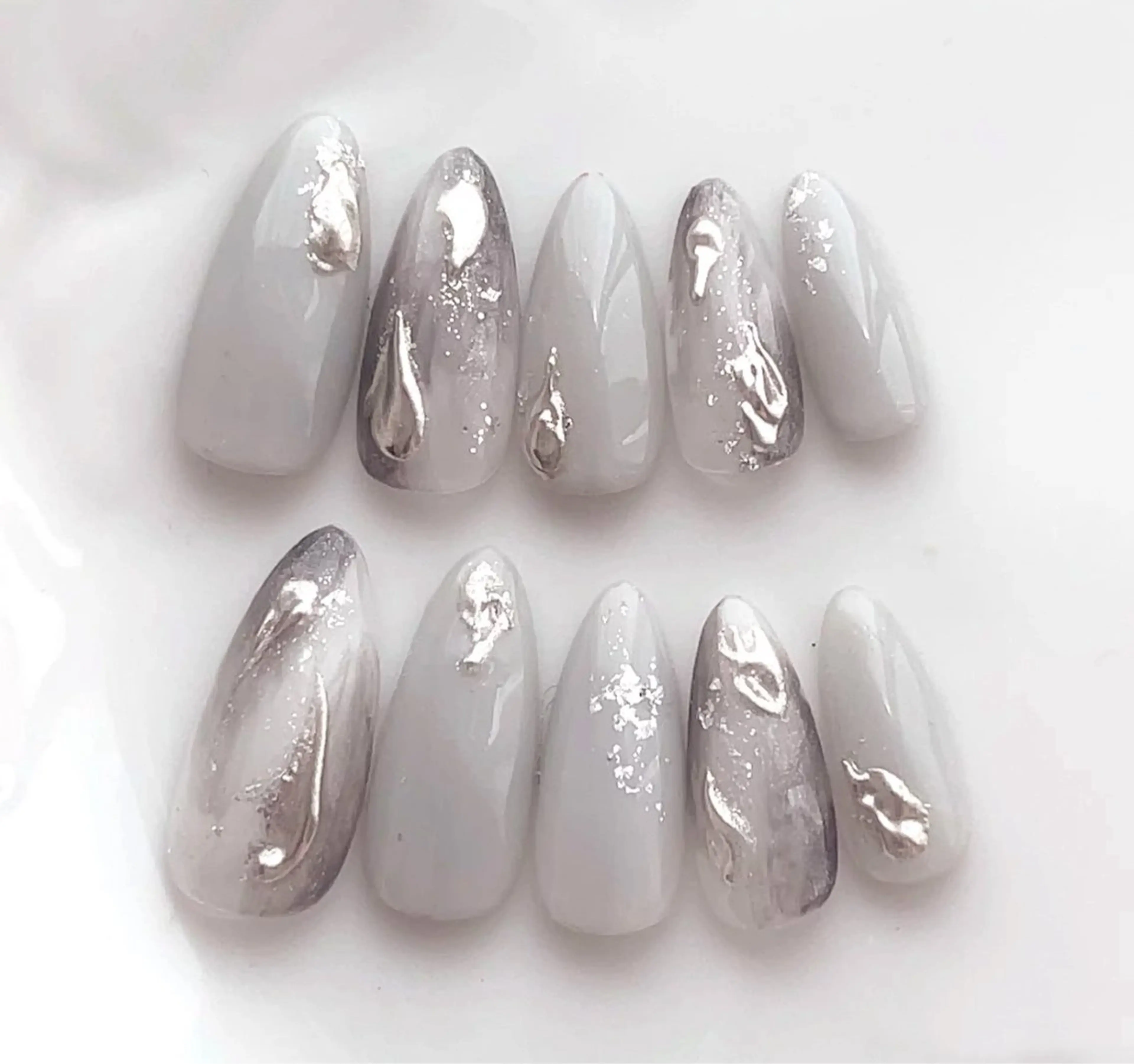 ネイル アートネイル チークネイル 長さ出し フレンチネイル ジェルネイル YK Beauty Salonのマツエク・マツパデザイン