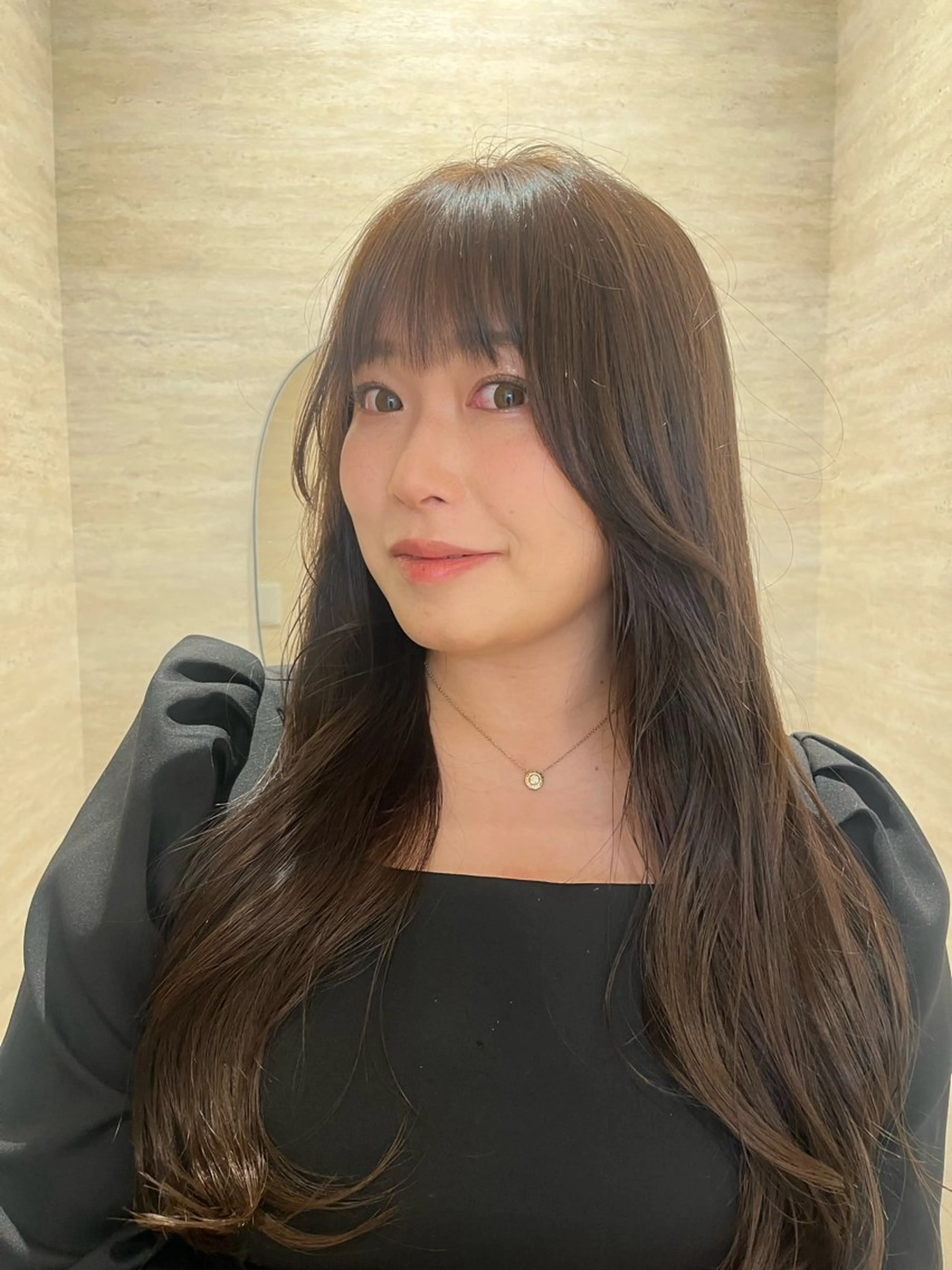 ロング カラー 柔らかい艶暖色 レイヤー🫧姫汝のヘアスタイル