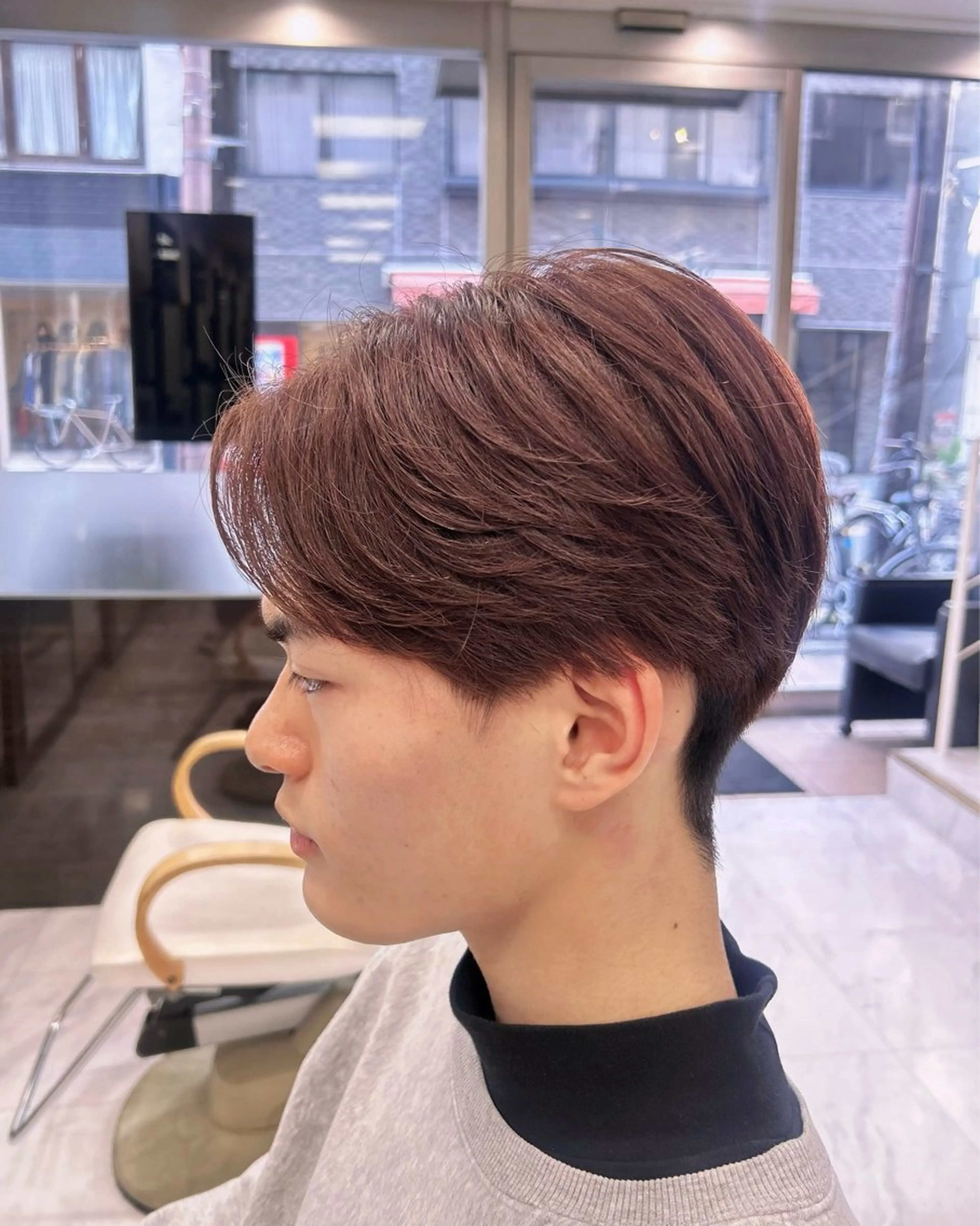 カラー メンズ ブラウンカラー ピンクカラー カット ヘアカラー 🍊小川実里🍊 /カラーレイヤーのヘアスタイル