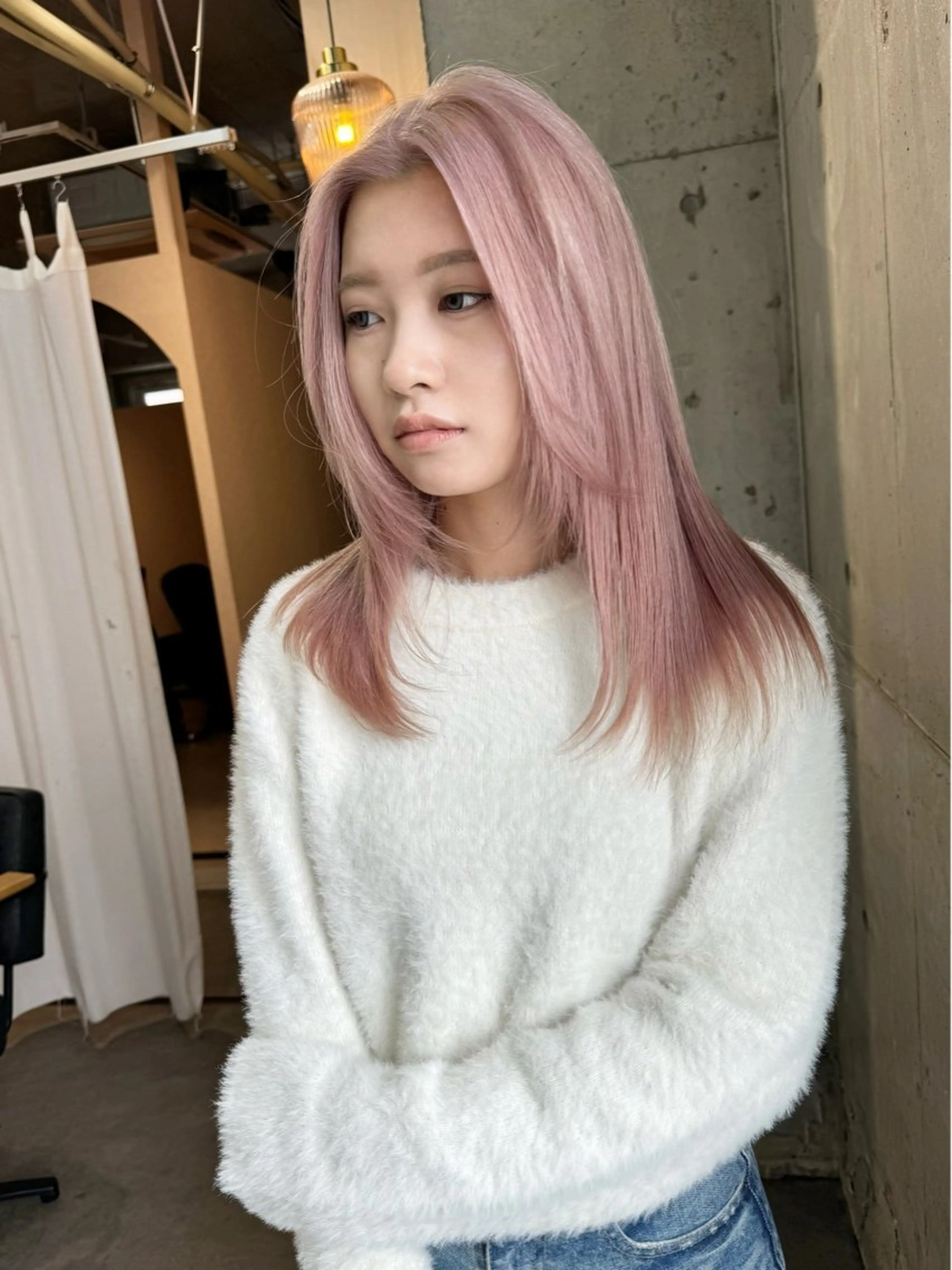 セミロング カラー ヘアアレンジ セミロングパーマ ブリーチ ケアブリーチ ダブルカラー ハイライトカラー ヘアカラー トリートメント lani ブリーチ /ダブルカラーのヘアスタイル