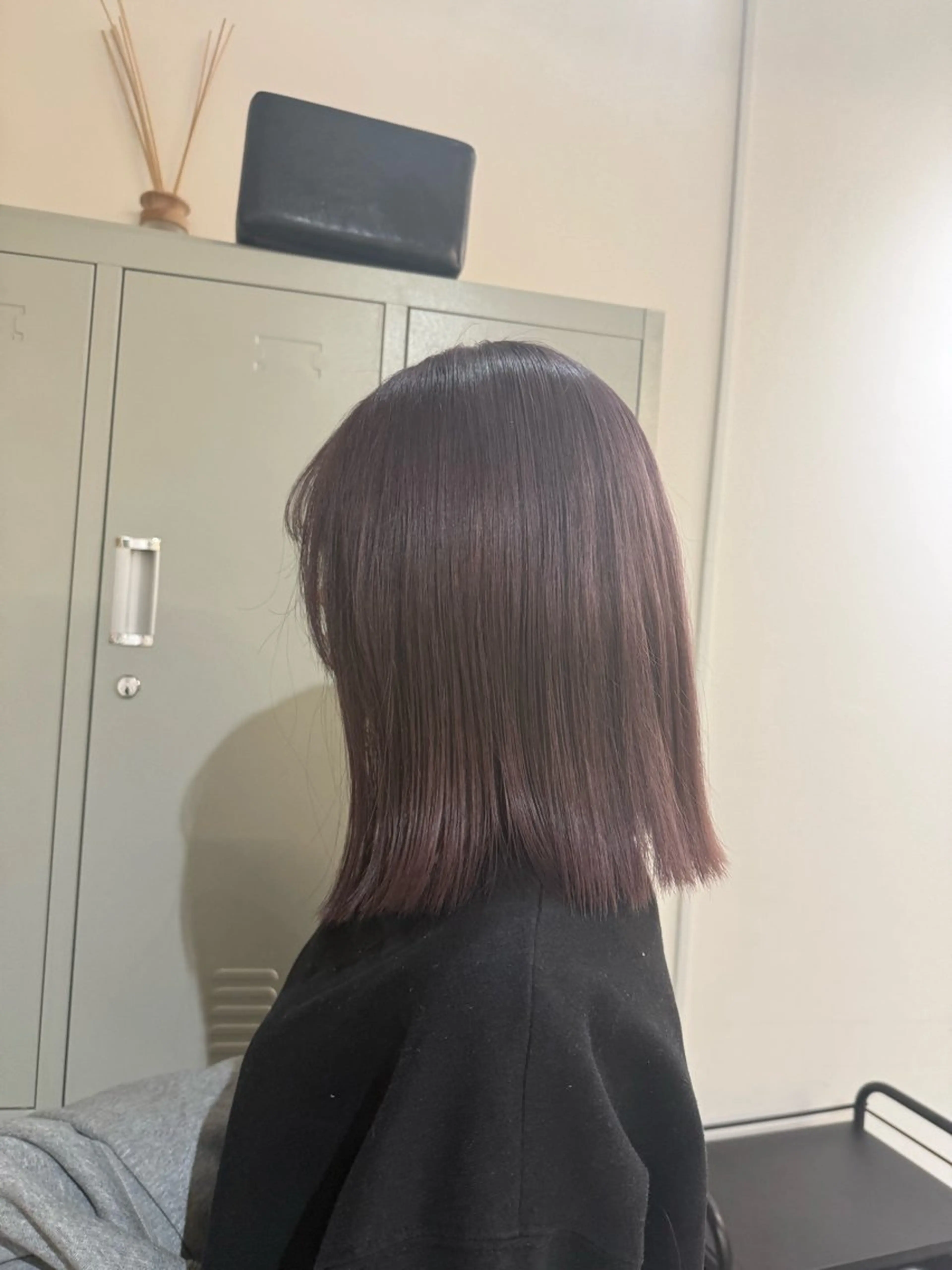 ミディアム ヘアカラー トリートメント 透明感カラー🫧 🍒久留米美容室のヘアスタイル