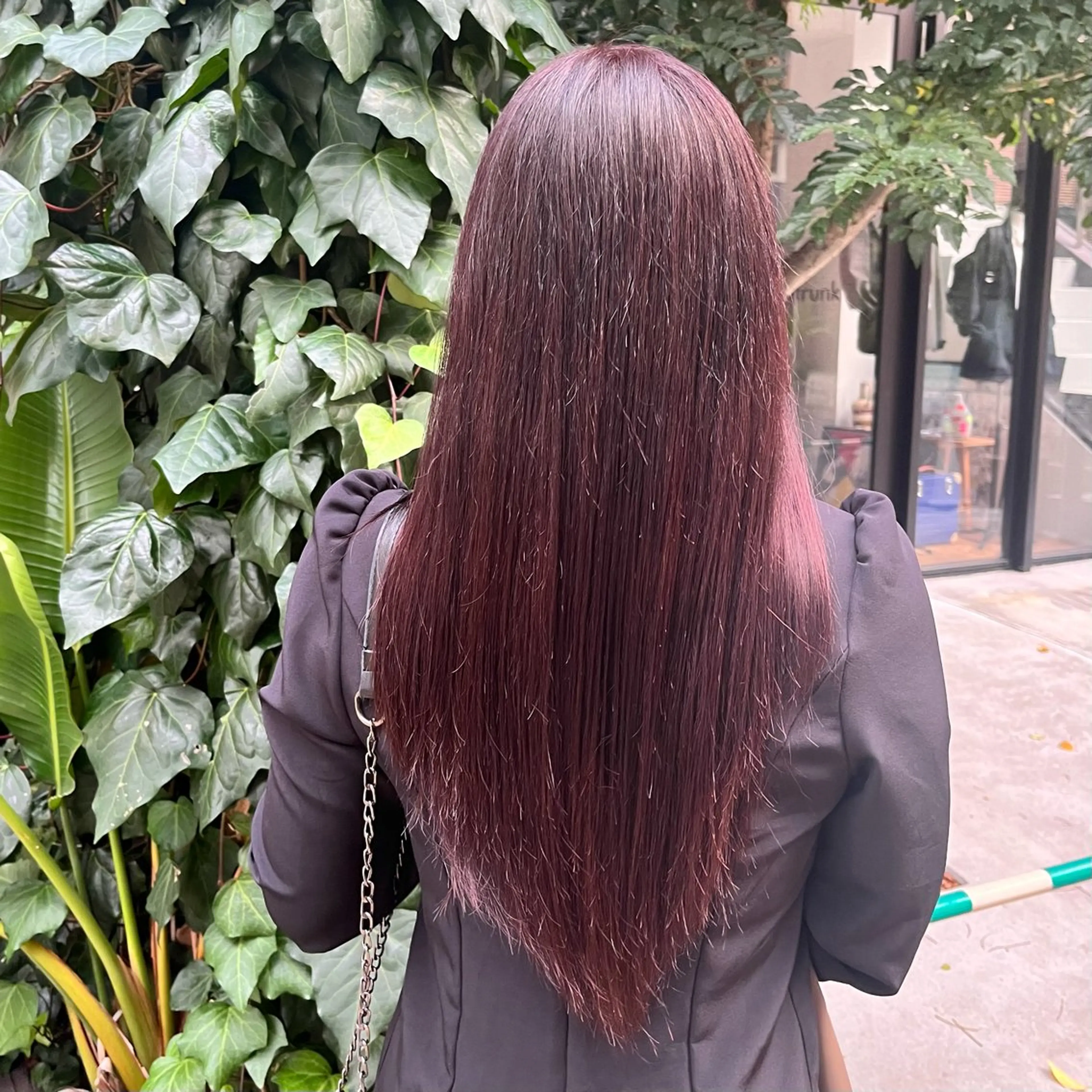 カラー ブリーチ カシス ブリーチなしカラー レッドカラー ヘアカラー トリートメント 𝐲𝐮𝐮 /艶髪 /透明感カラー🌱のヘアスタイル