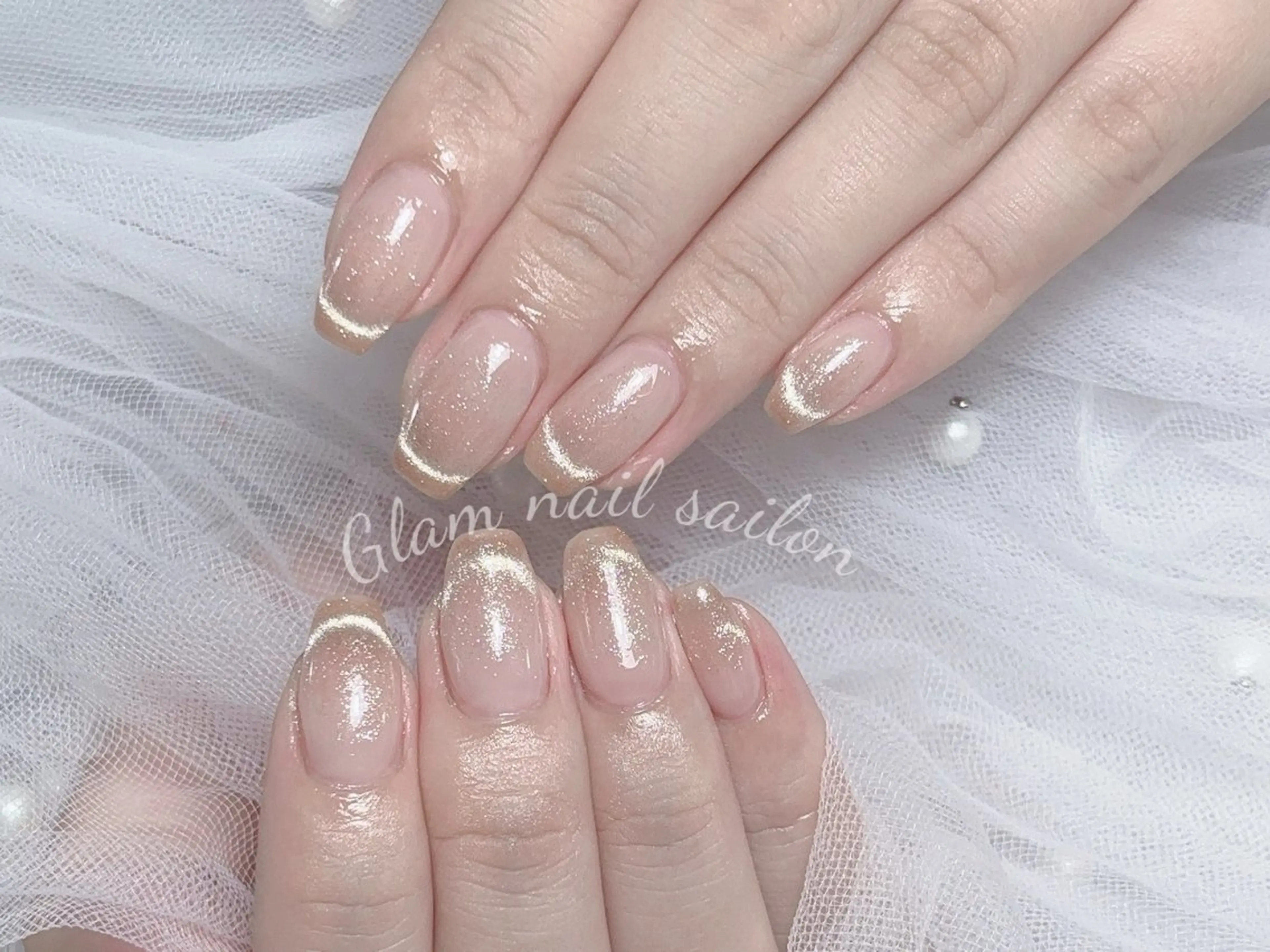 ネイル エツメ💅 長さだし🎀デザインのネイルデザイン