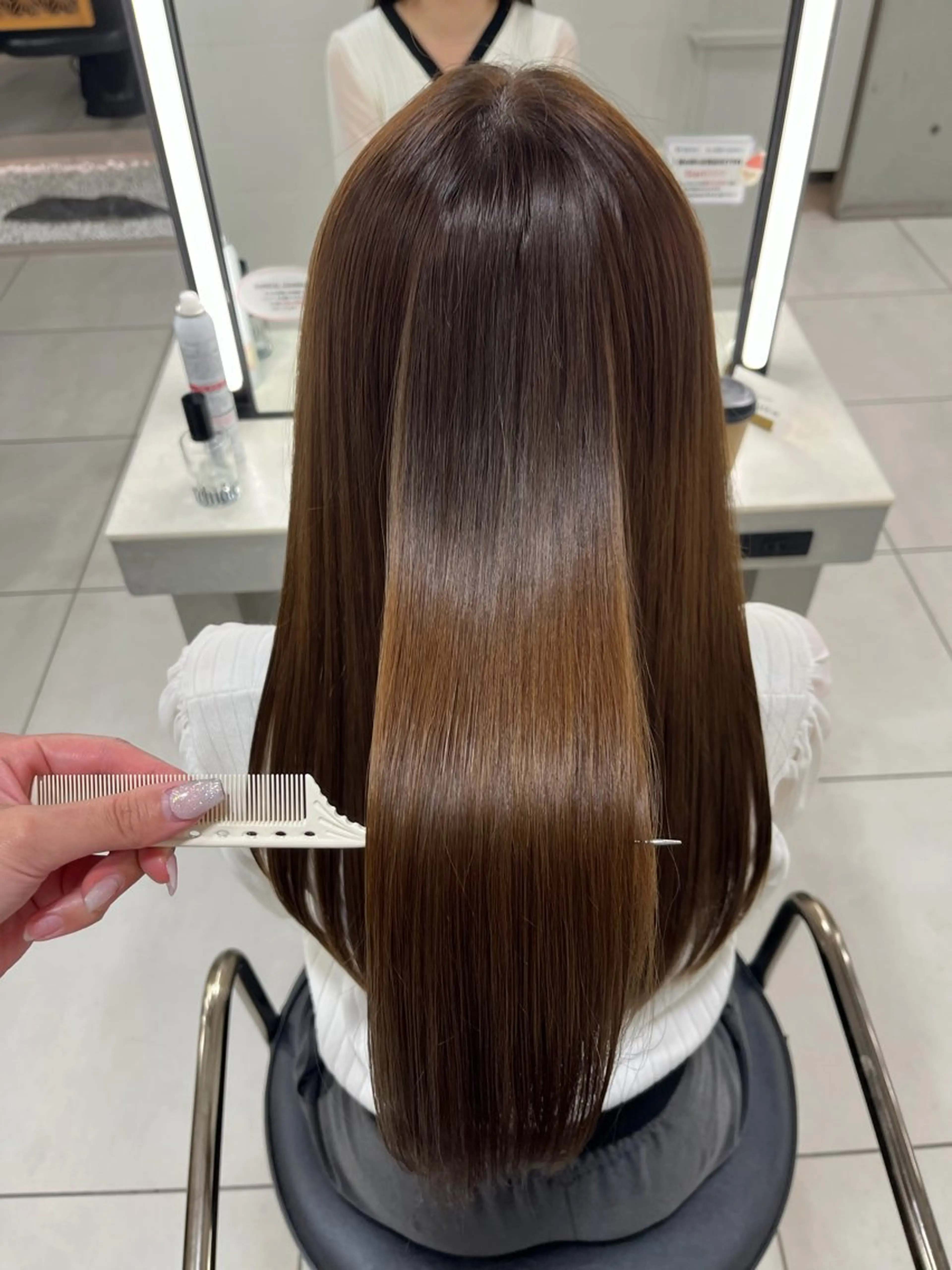 ロング カラー 髪質改善 カット ヘアカラー トリートメント 🎀透明感カラー🎀 稲垣至恩🎀のヘアスタイル