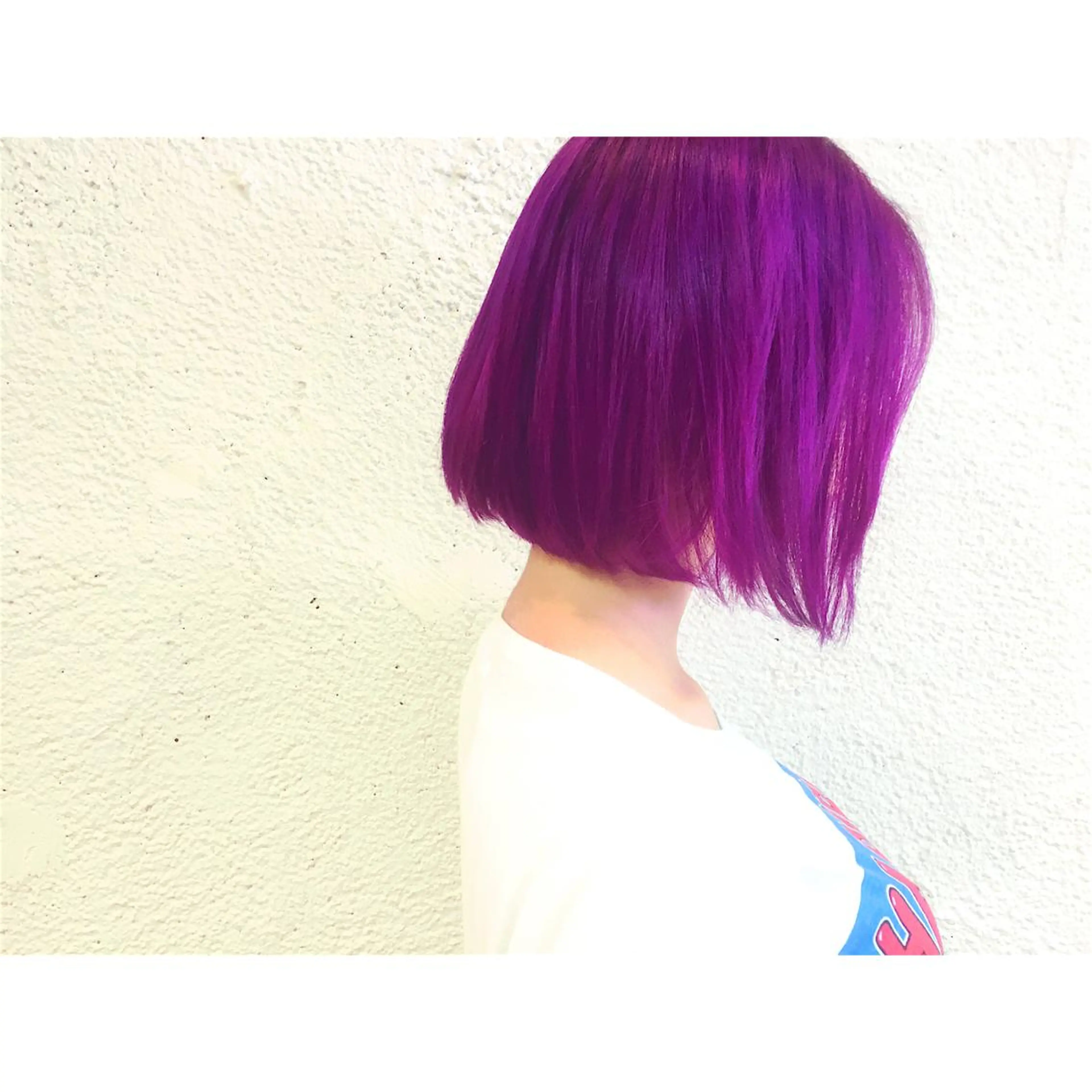 ショート ミディアム カラー ブリーチ バイオレットカラー _sugosu_所属・西村 達哉のヘアスタイル