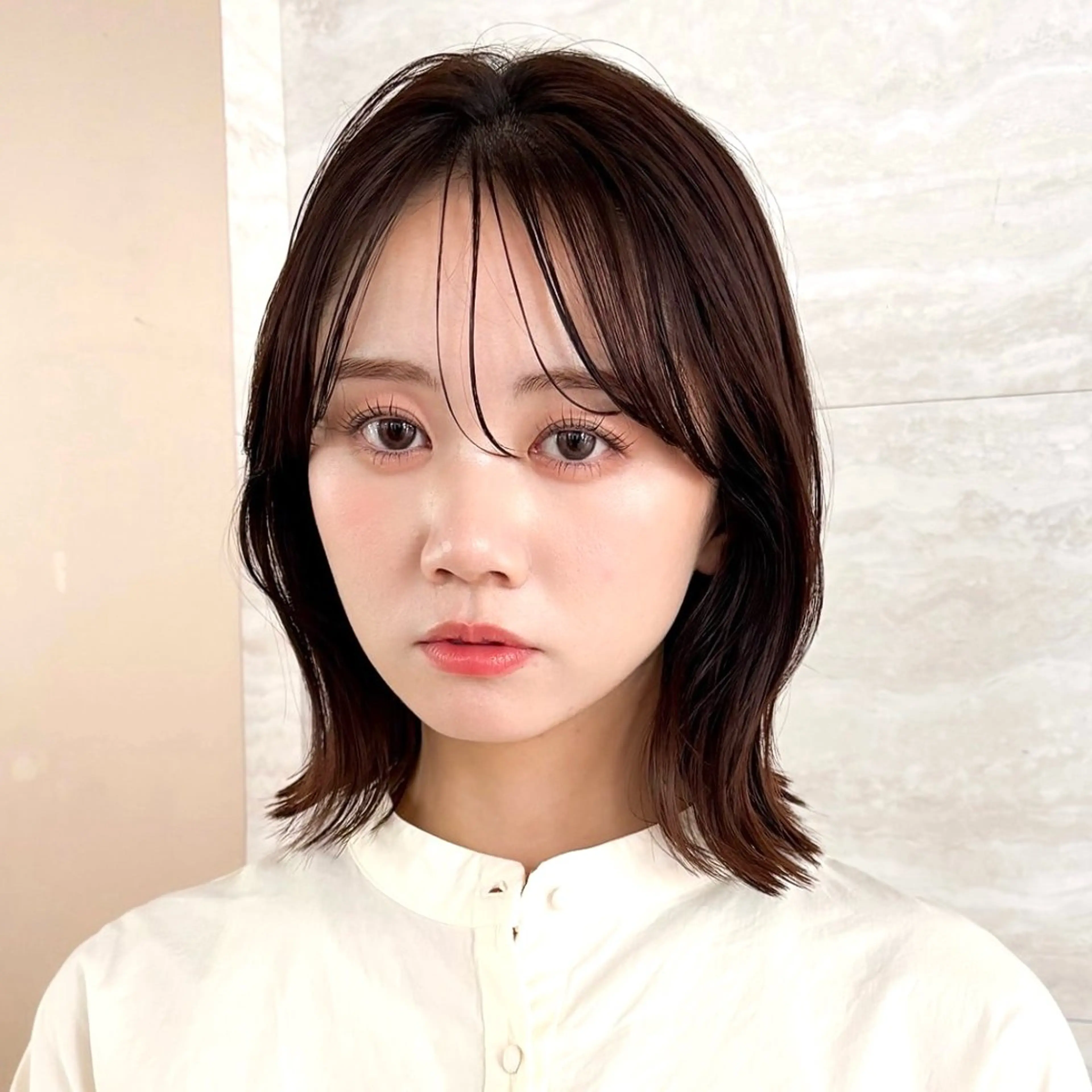 【当日限定✨】似合わせカット➕透明感カラー➕ナノスチームトリートメントボブ/韓国風レイヤー/顔周りカット/顔周りレイヤーの写真