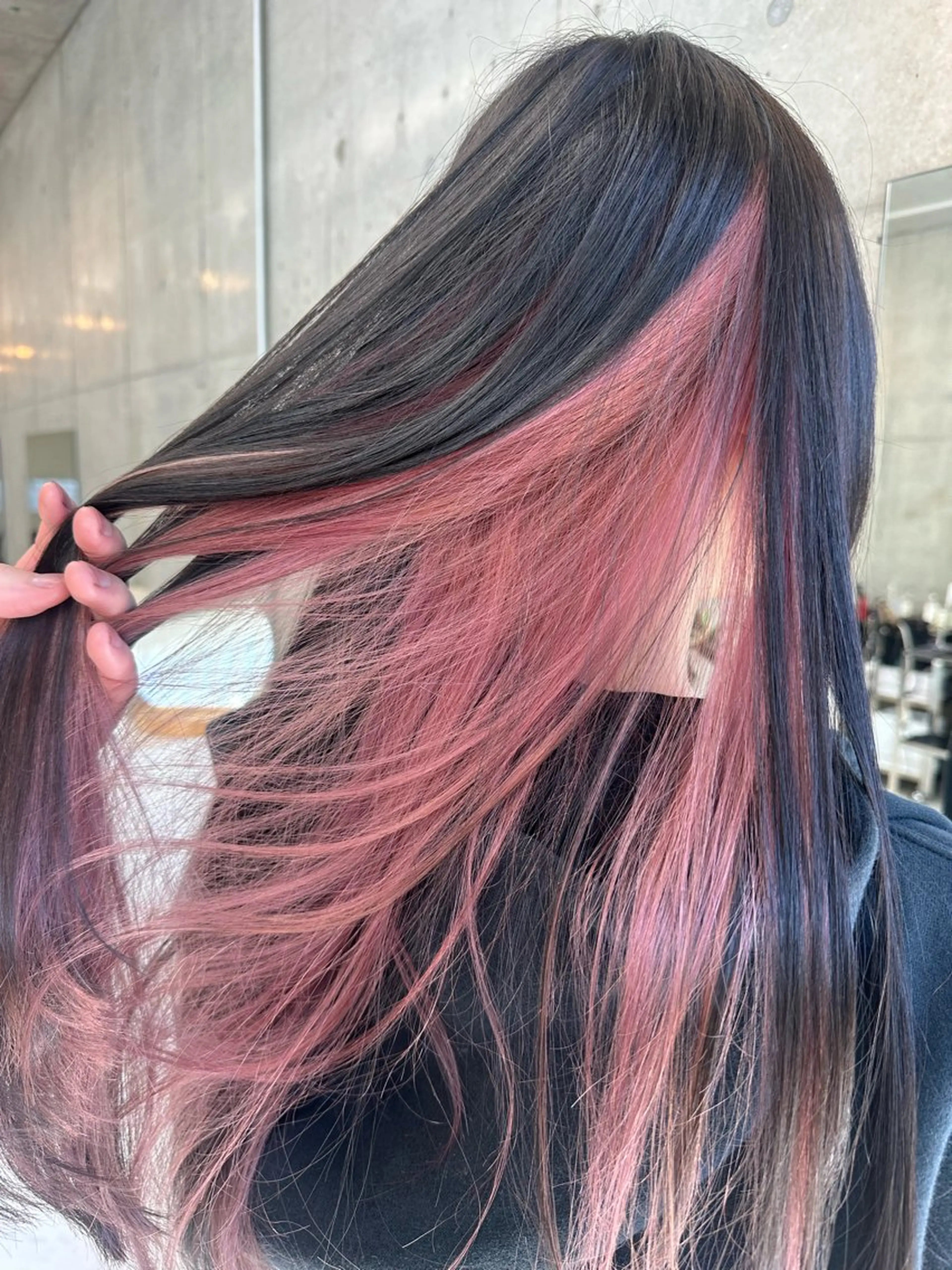 セミロング ヘアカラー トリートメント ブリーチカラー/ 純心のヘアスタイル