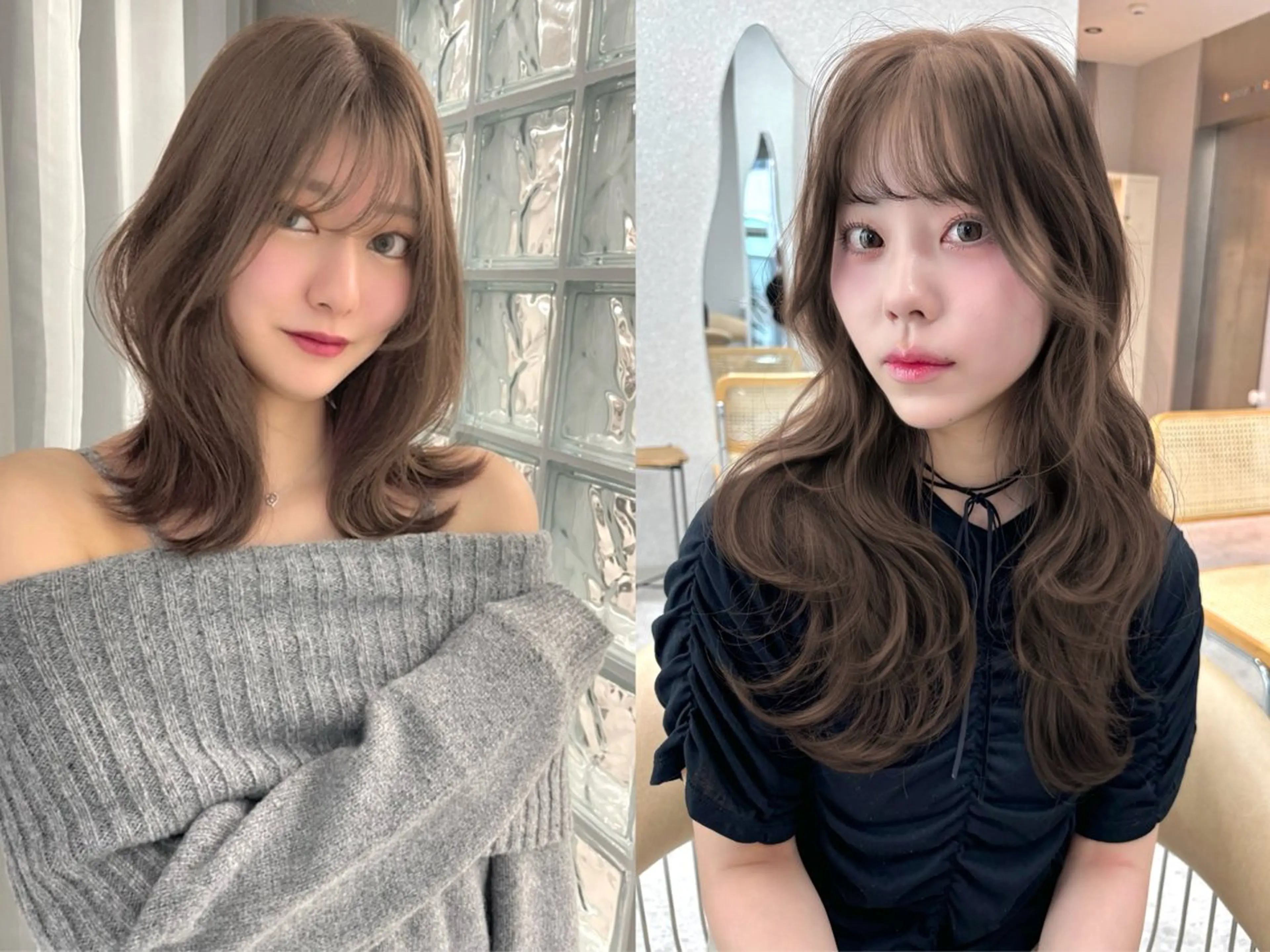ロング カラー 透明感カラー カット ヘアカラー 香月 元希のヘアスタイル