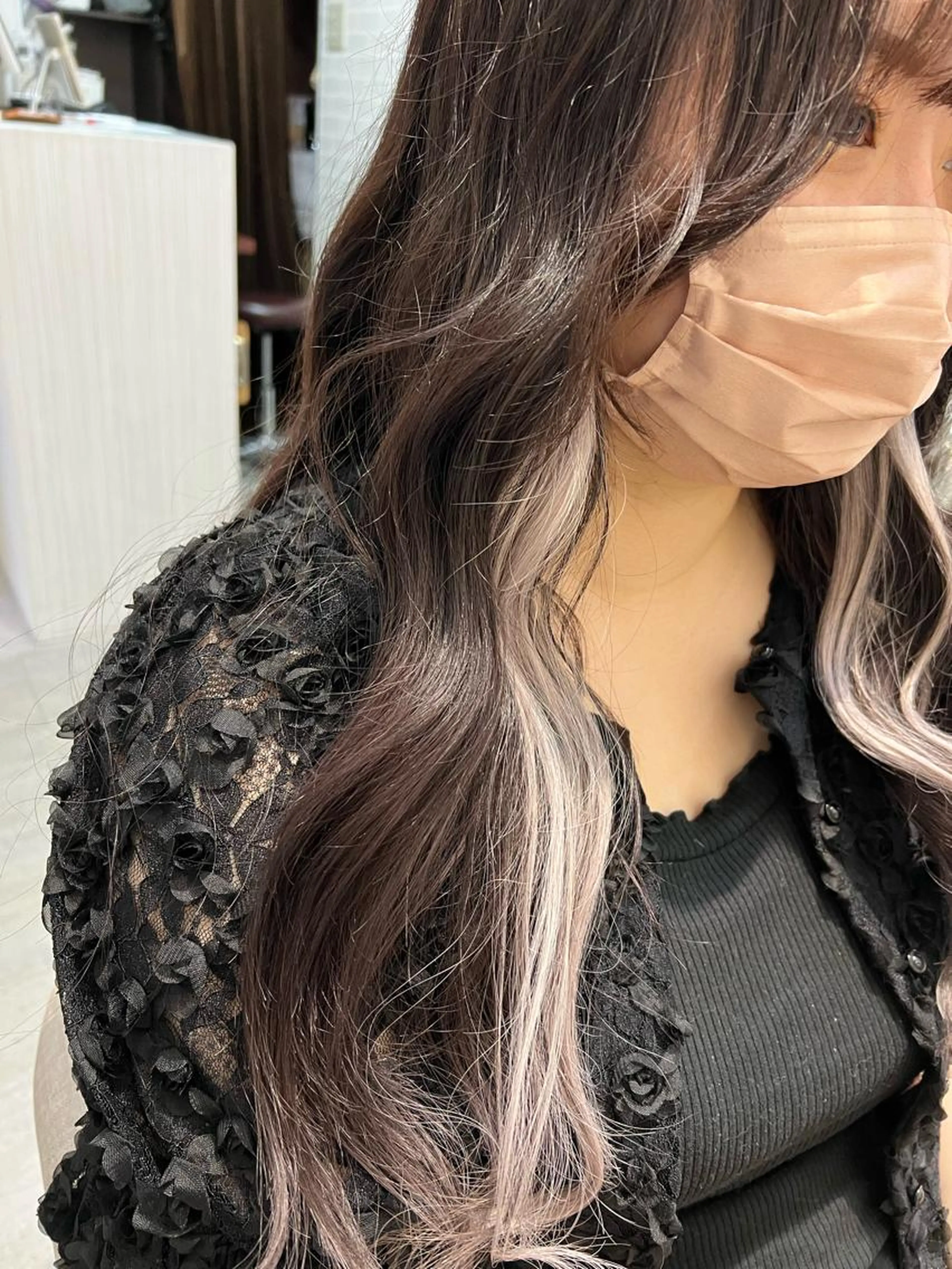 プチイメチェン【最高級レミー毛シールエクステ10本】メッシュ、インナーカラー、前髪エクステに◎の写真