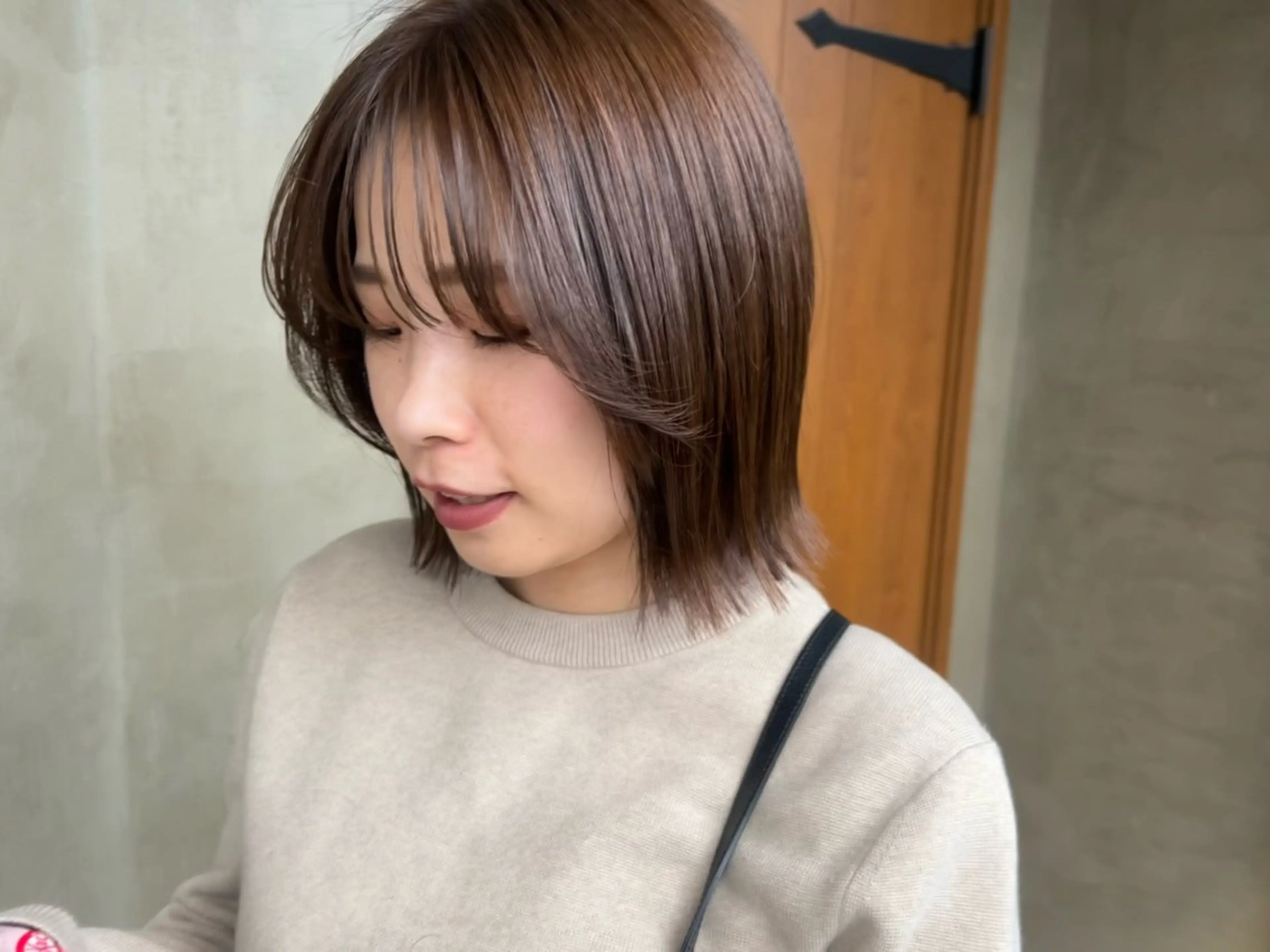 ショート カラー ブラウンカラー ボブ 柔らかカラー🥛 mayucoのヘアスタイル