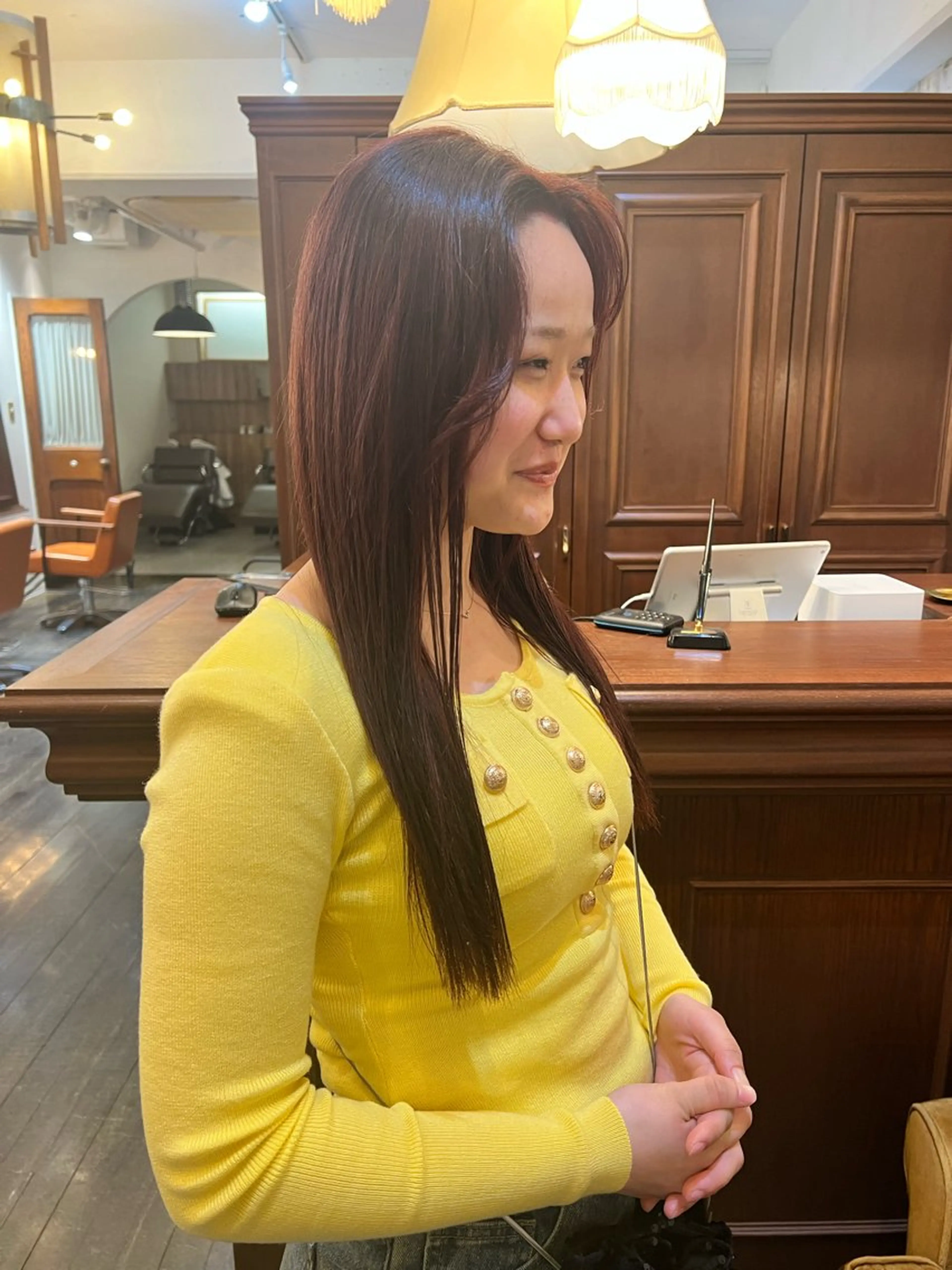 ロング 縮毛矯正 縮毛矯正 kenshin/艶髪 /似合わせカットのヘアスタイル