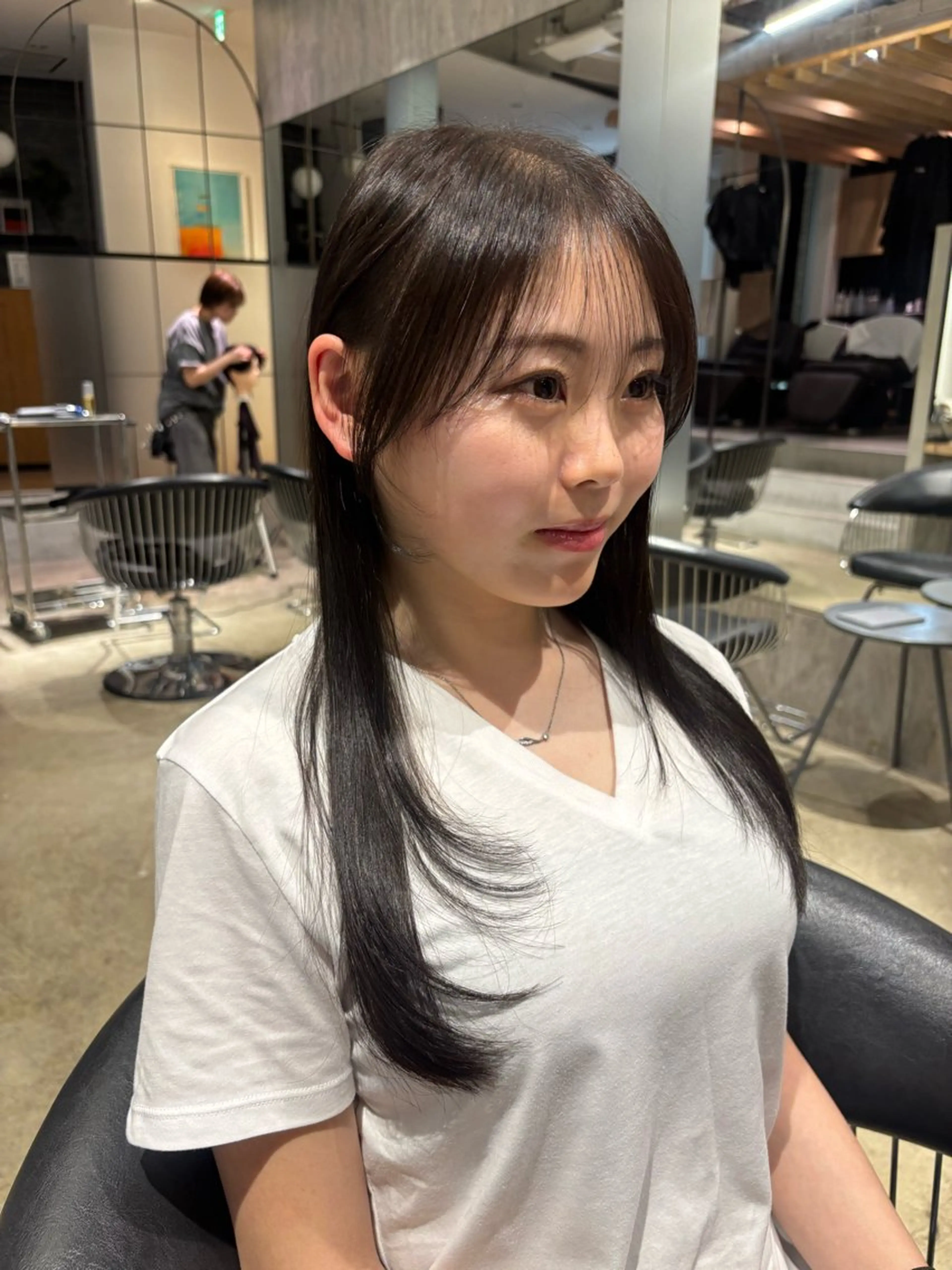 ロング カット 西田 美侑 /カットモデルのヘアスタイル