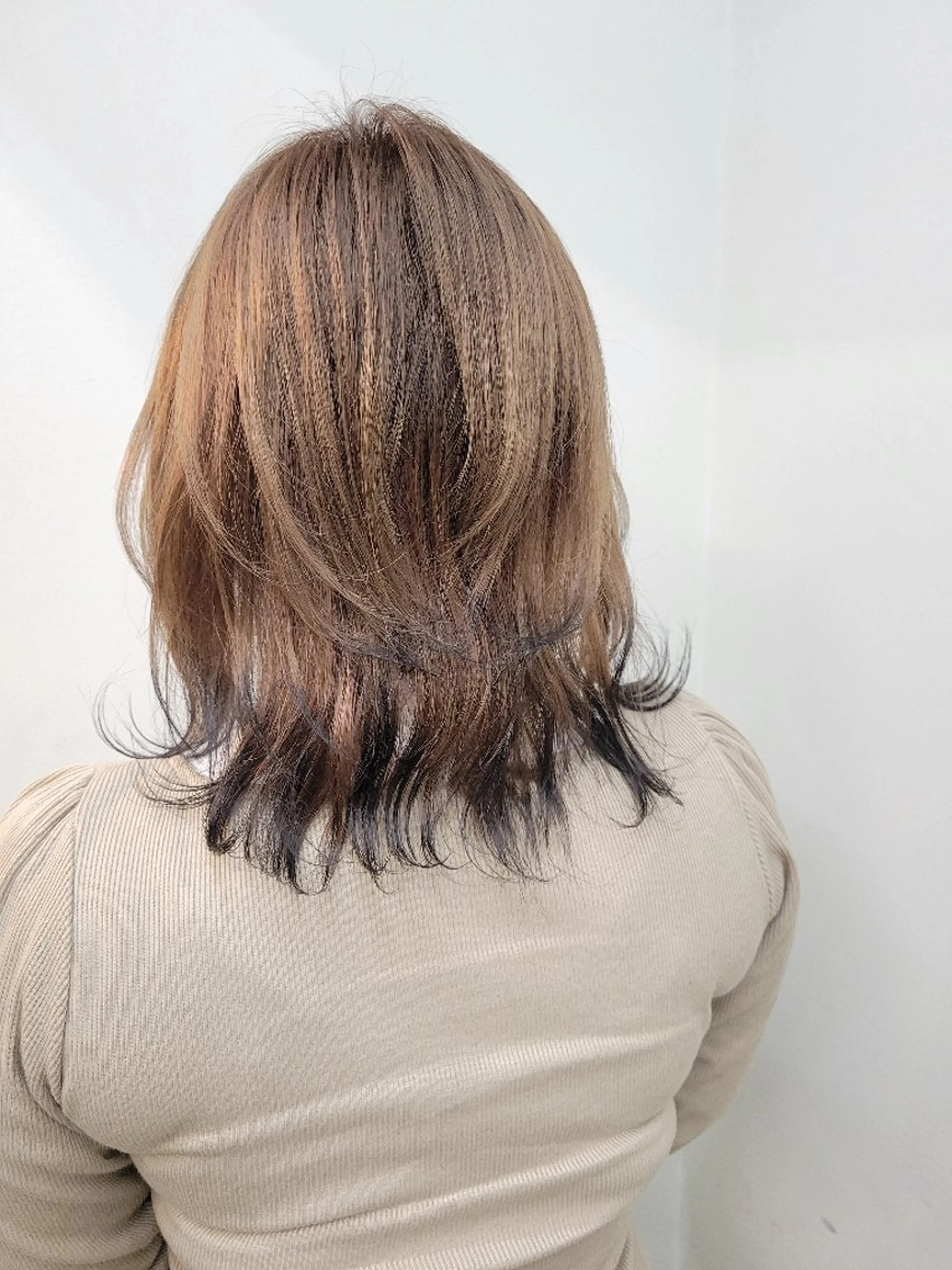 カラー ミディアム ダブルカラーモデル☆ SHUNYAのヘアスタイル